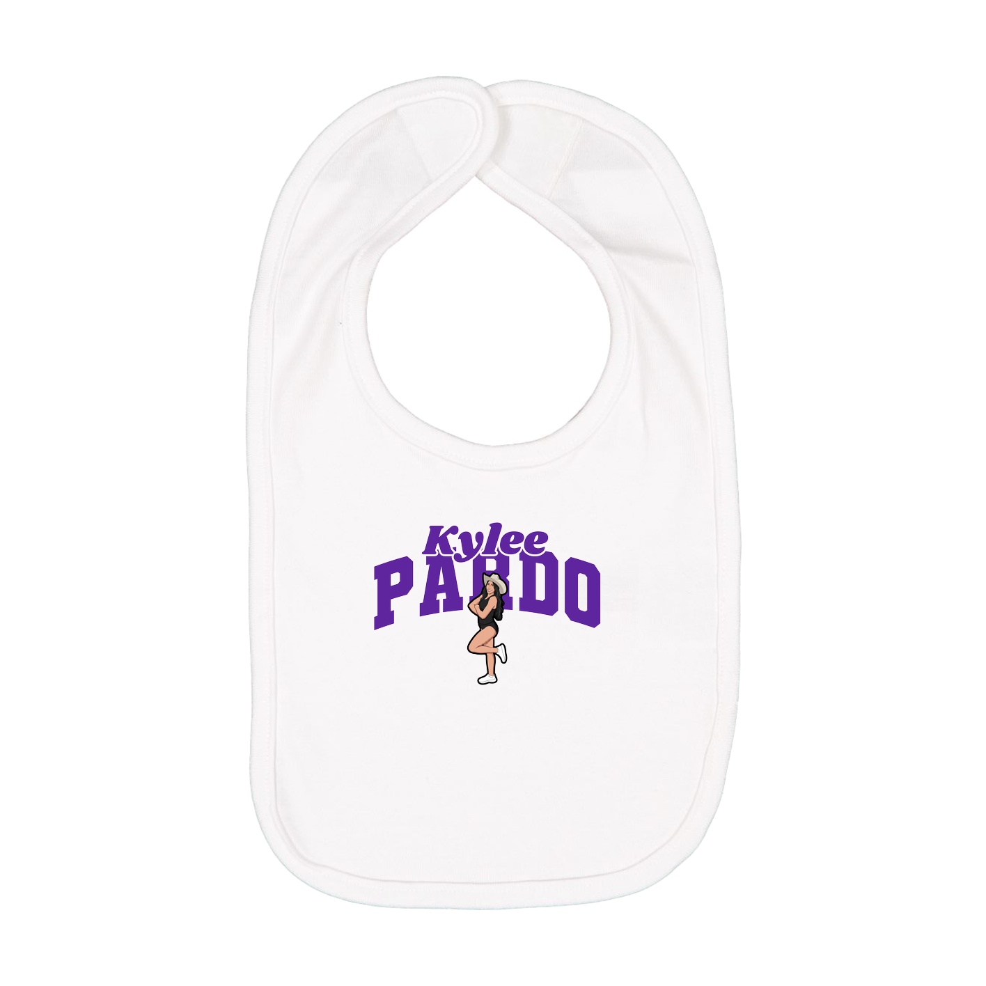 Infant Bib — Signature Arch in White