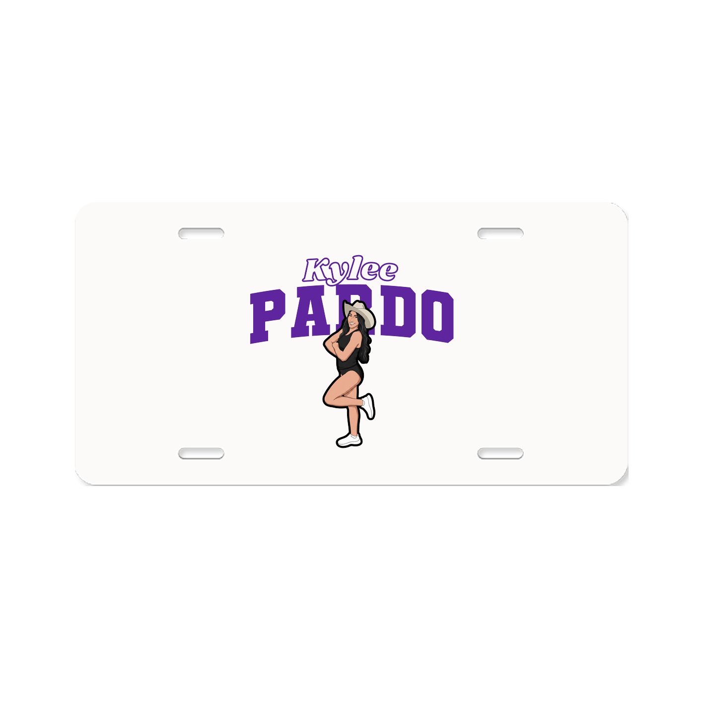 License Plate — Name Arch in Classic