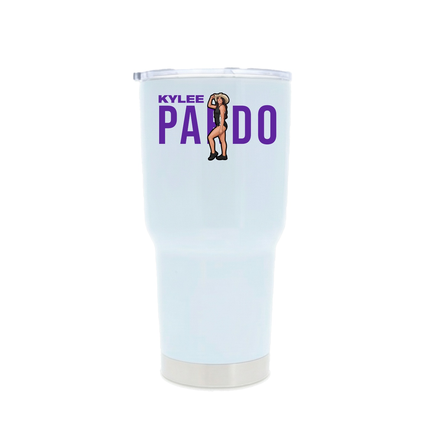 30oz Stainless Steel Tumbler — Player Name in White