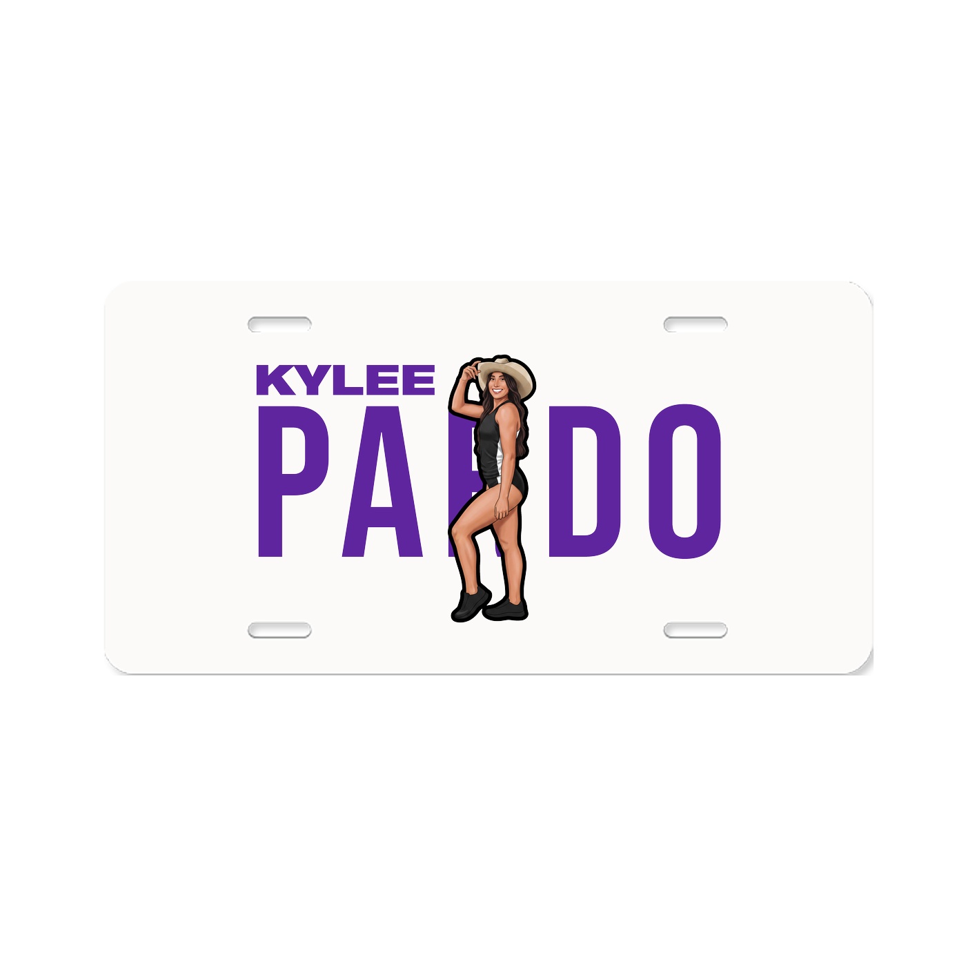 License Plate — Player Name in Classic