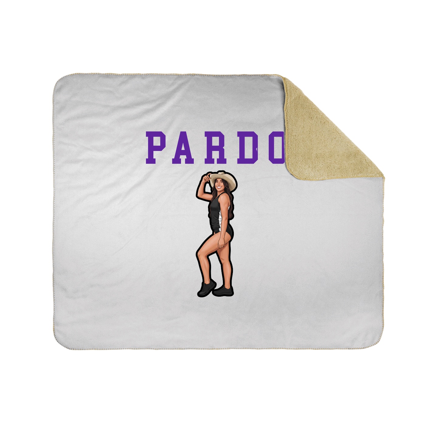 Throw Blanket — Shirsey in White