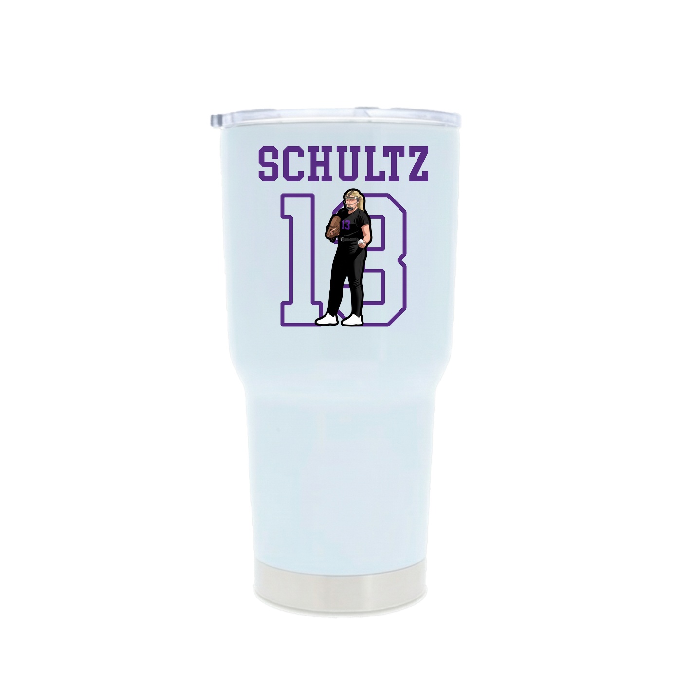 30oz Stainless Steel Tumbler — Shirsey in White