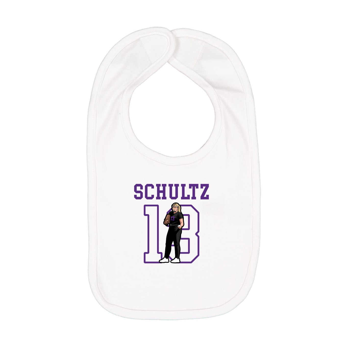 Infant Bib — Shirsey in White