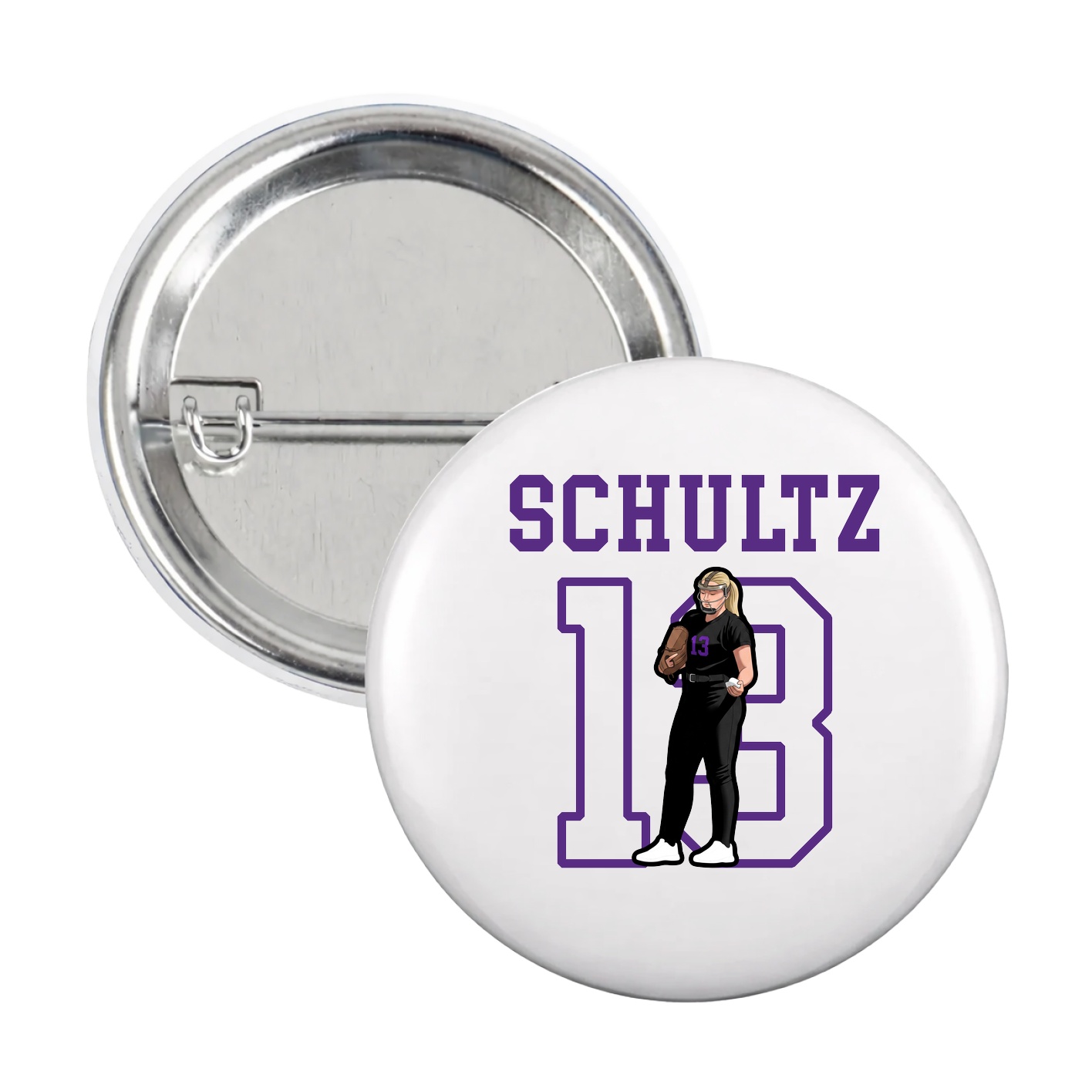 Game Day Button — Shirsey in White
