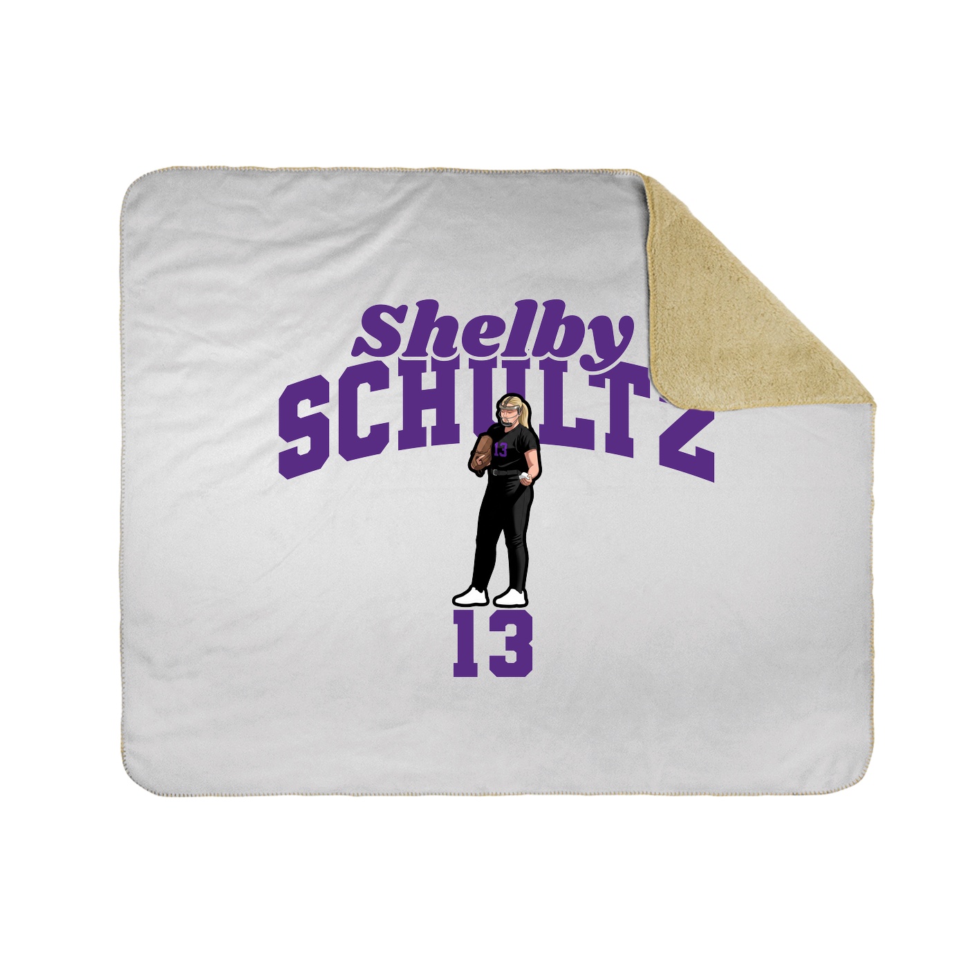 Throw Blanket — Signature Arch in White