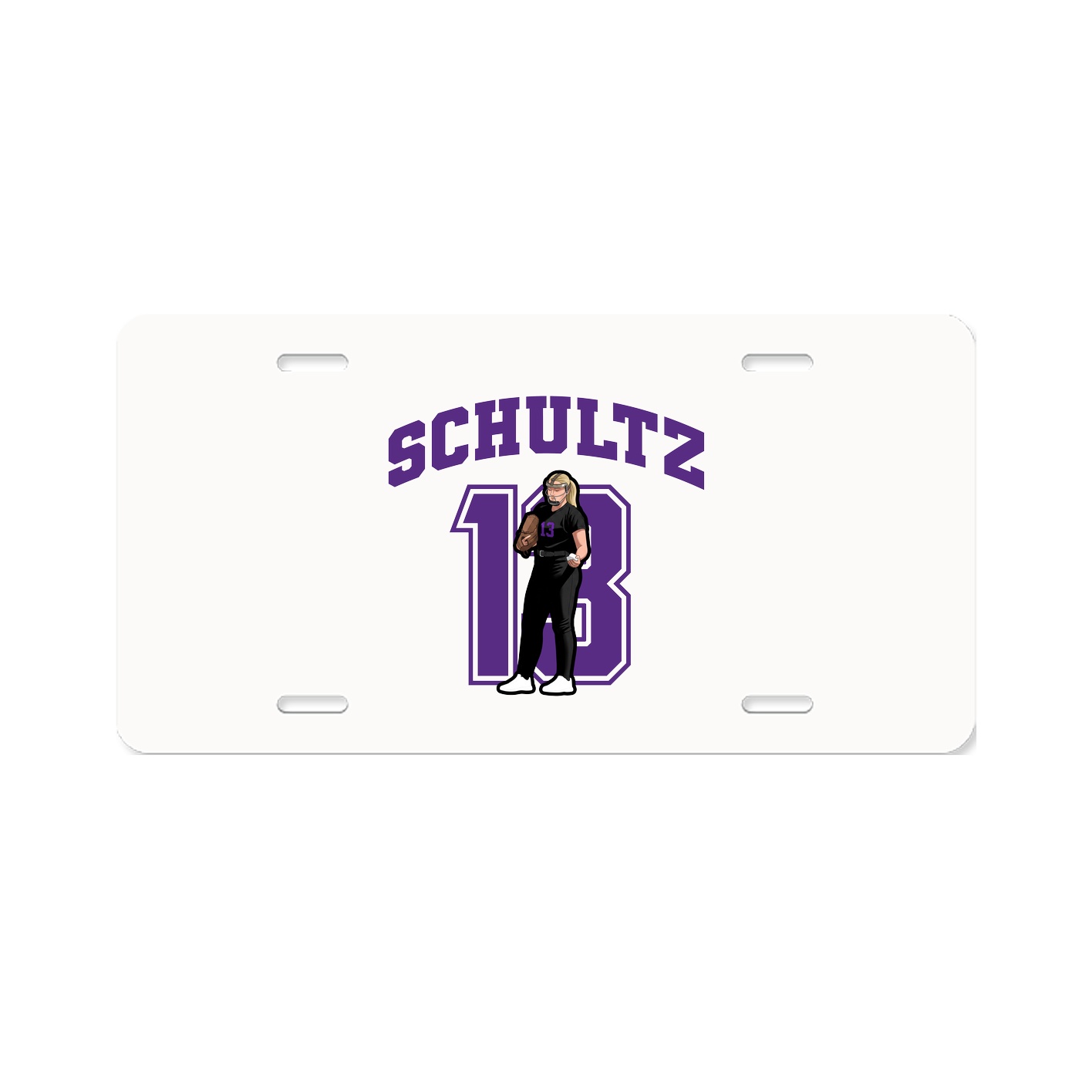 License Plate — Number in Classic