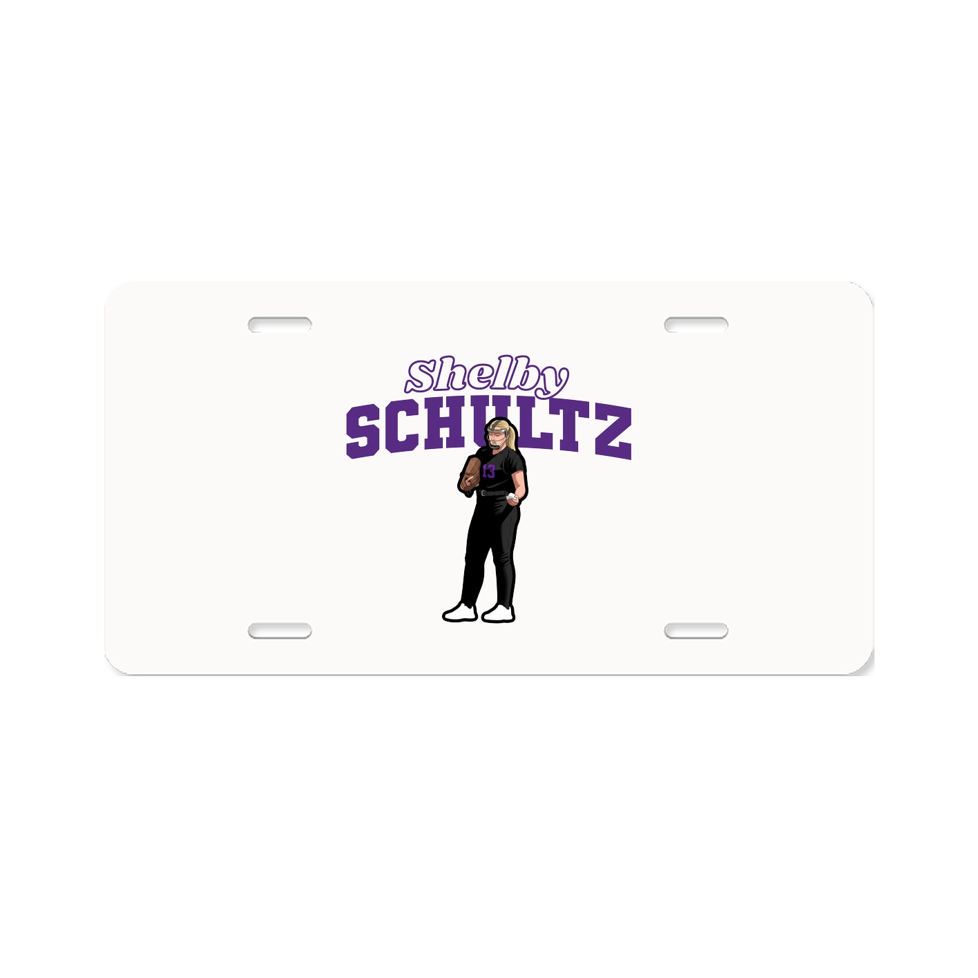 License Plate — Name Arch in Classic