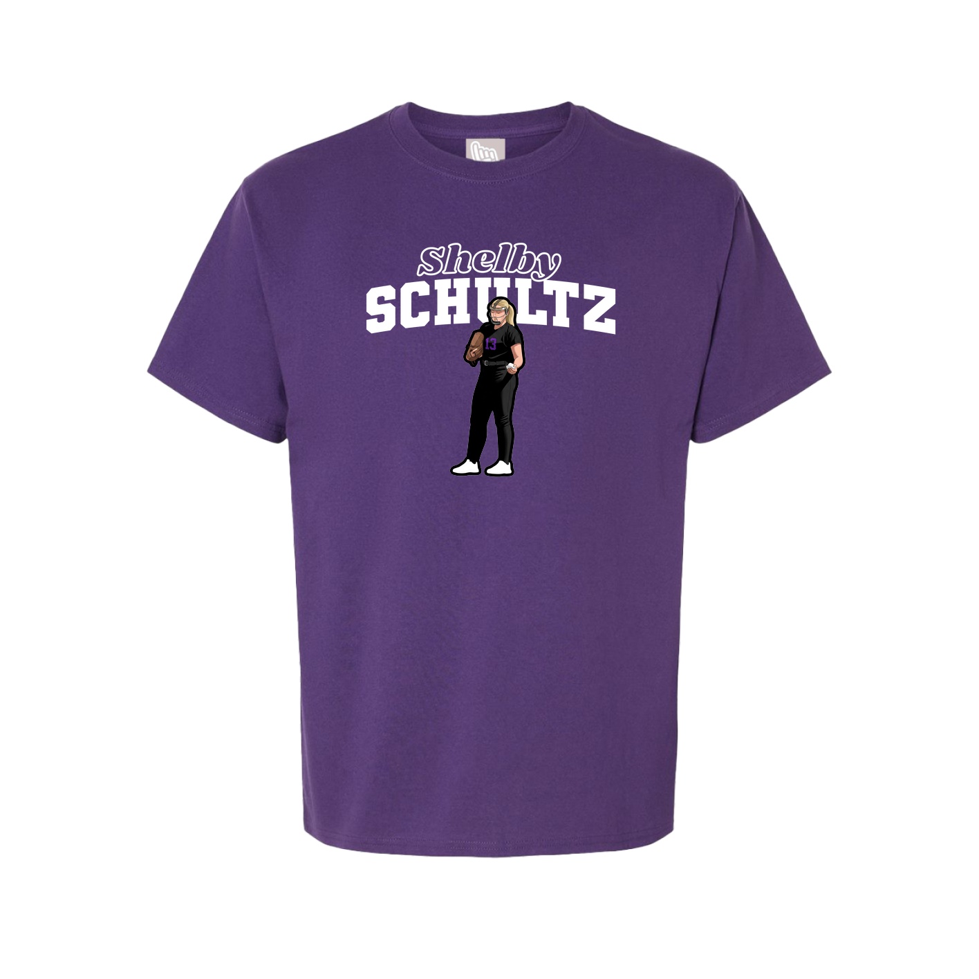 Youth Tee — Name Arch in Purple