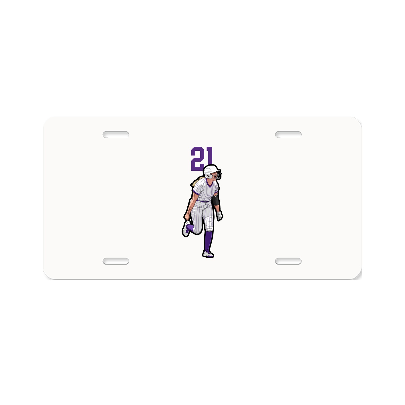 License Plate — Number Top in Classic