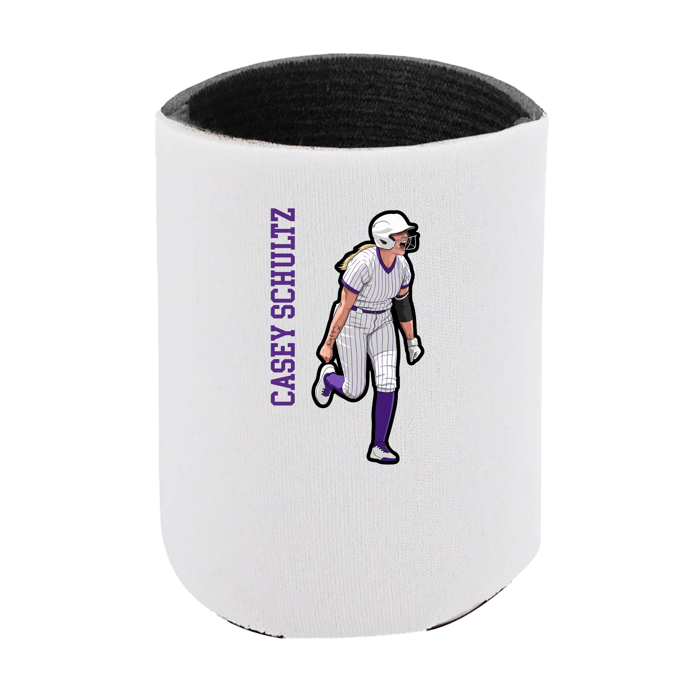 Can Holder — Name Vertical in White