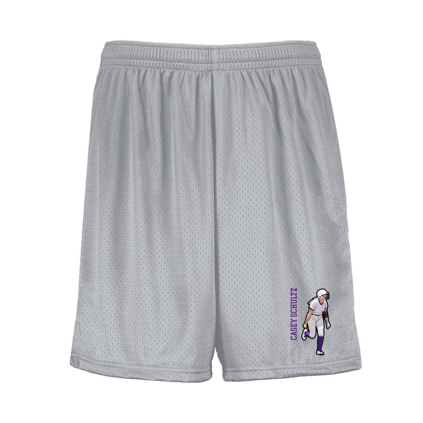 Shorts — Name Vertical in Silver
