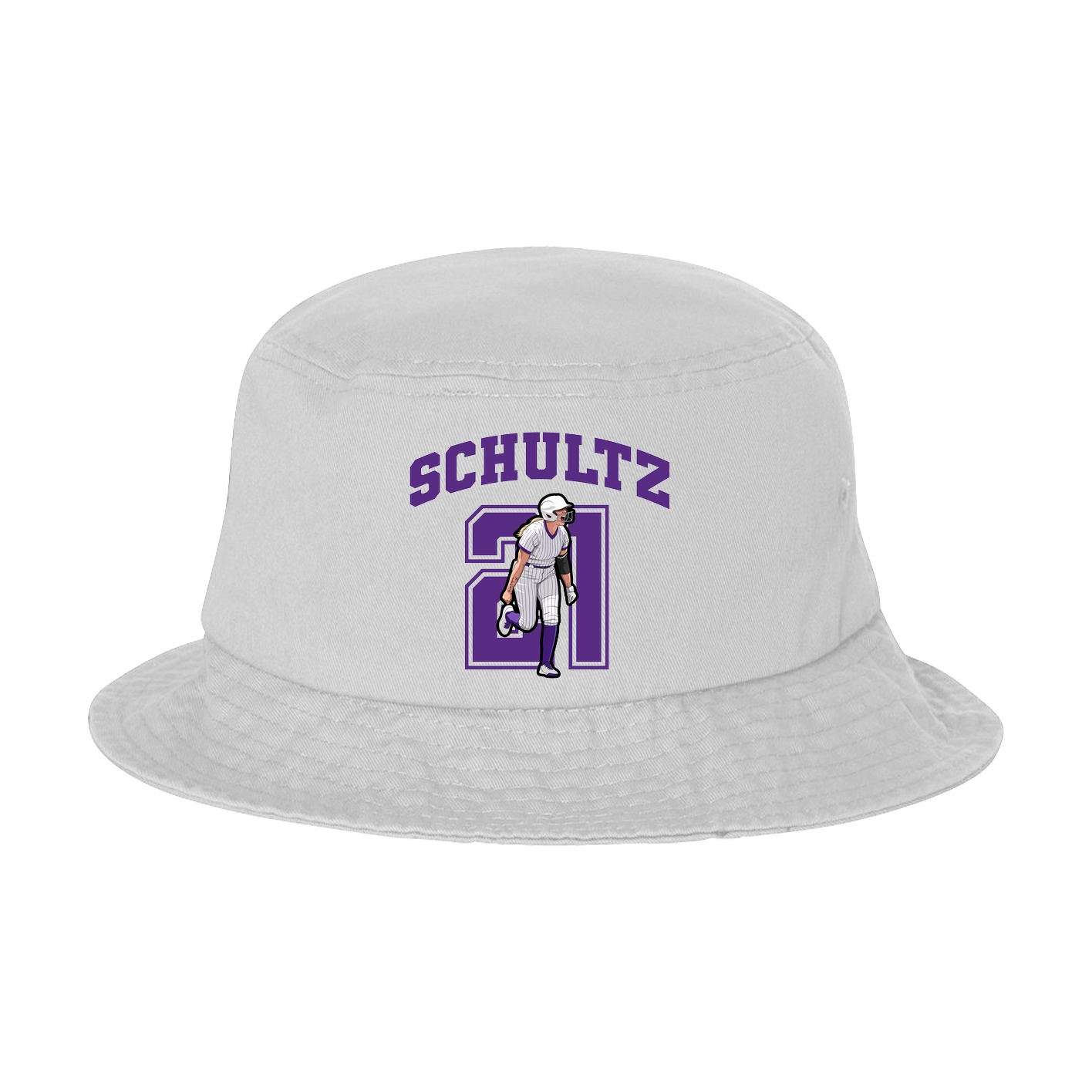 Bucket Cap — Number in White