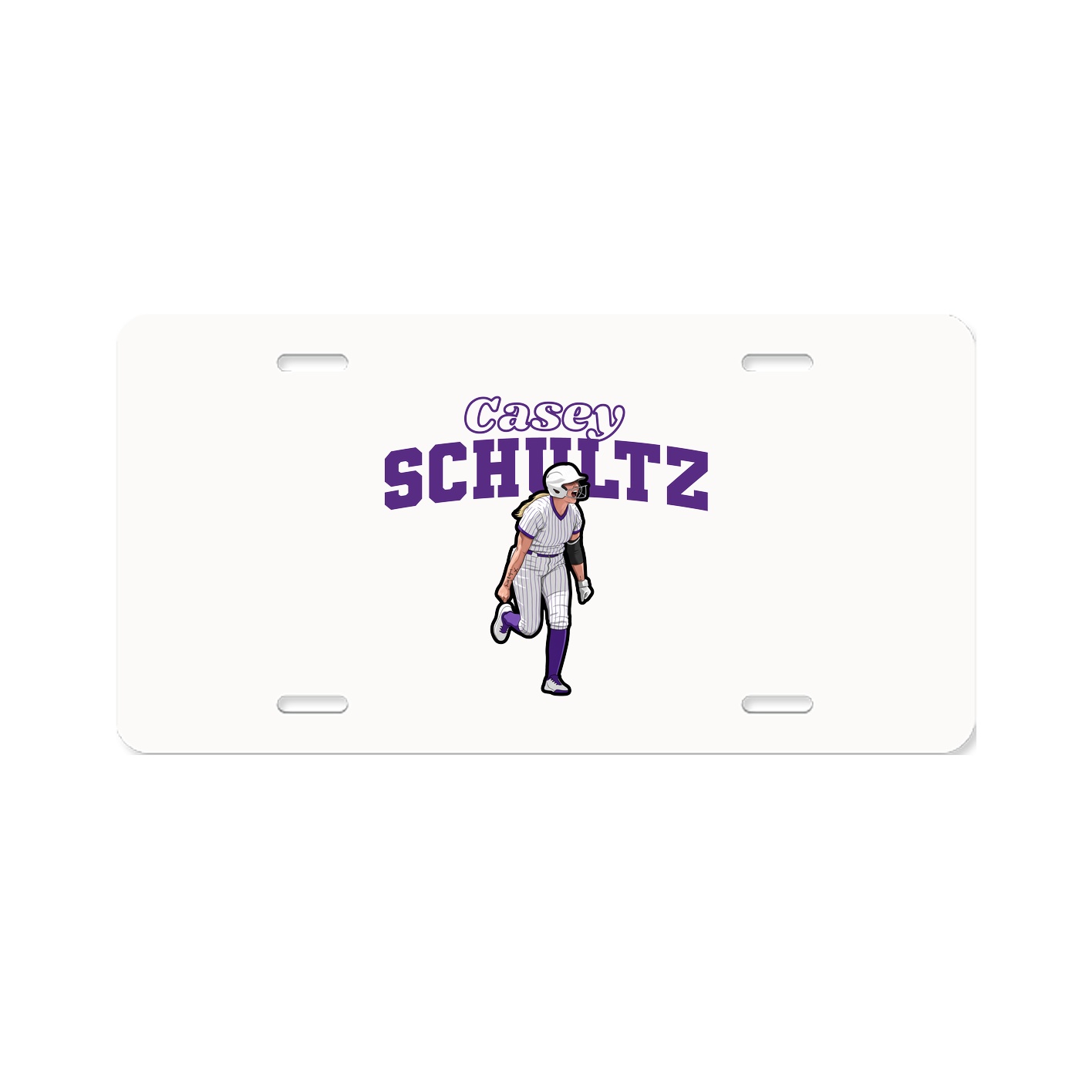 License Plate — Name Arch in Classic