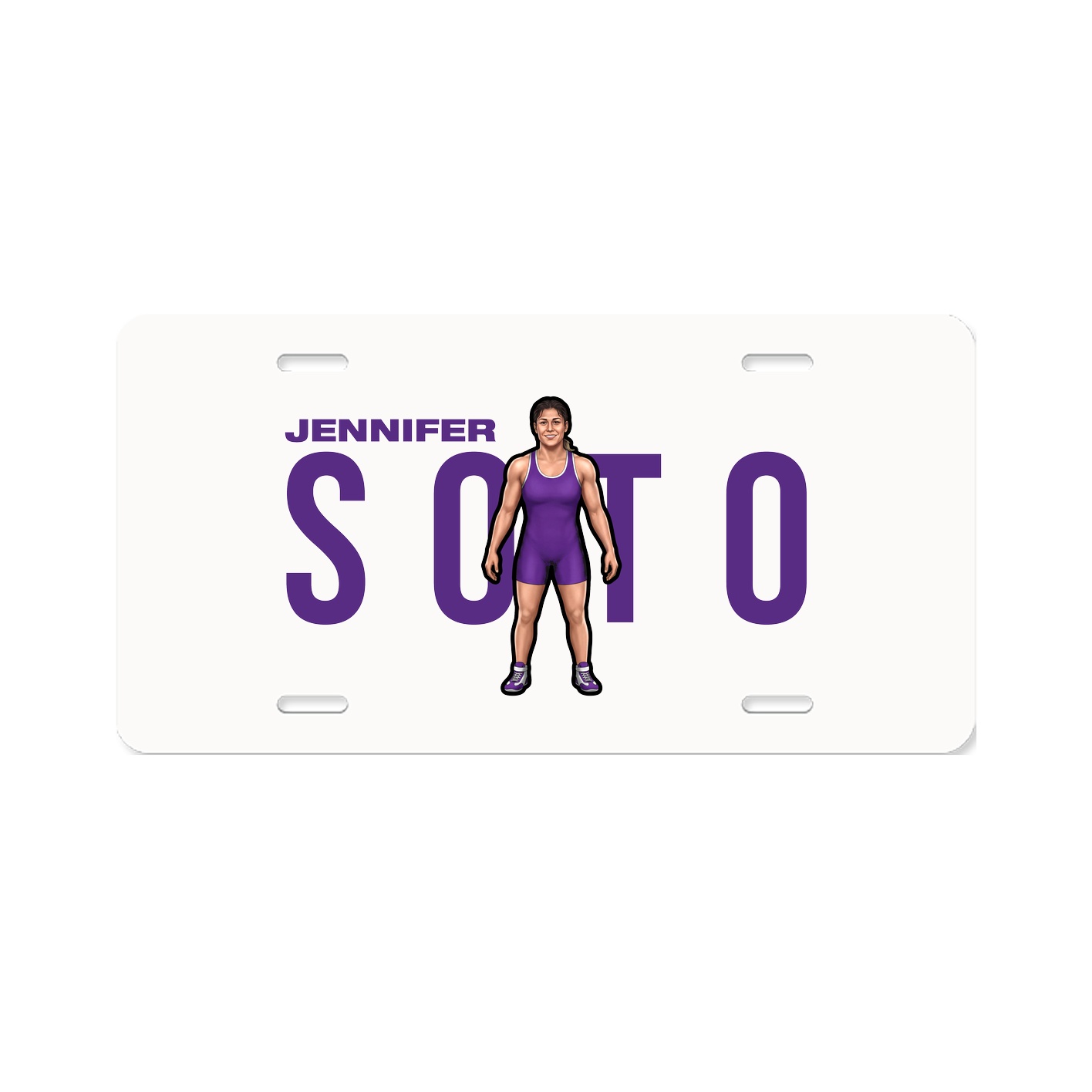 License Plate — Player Name in Classic