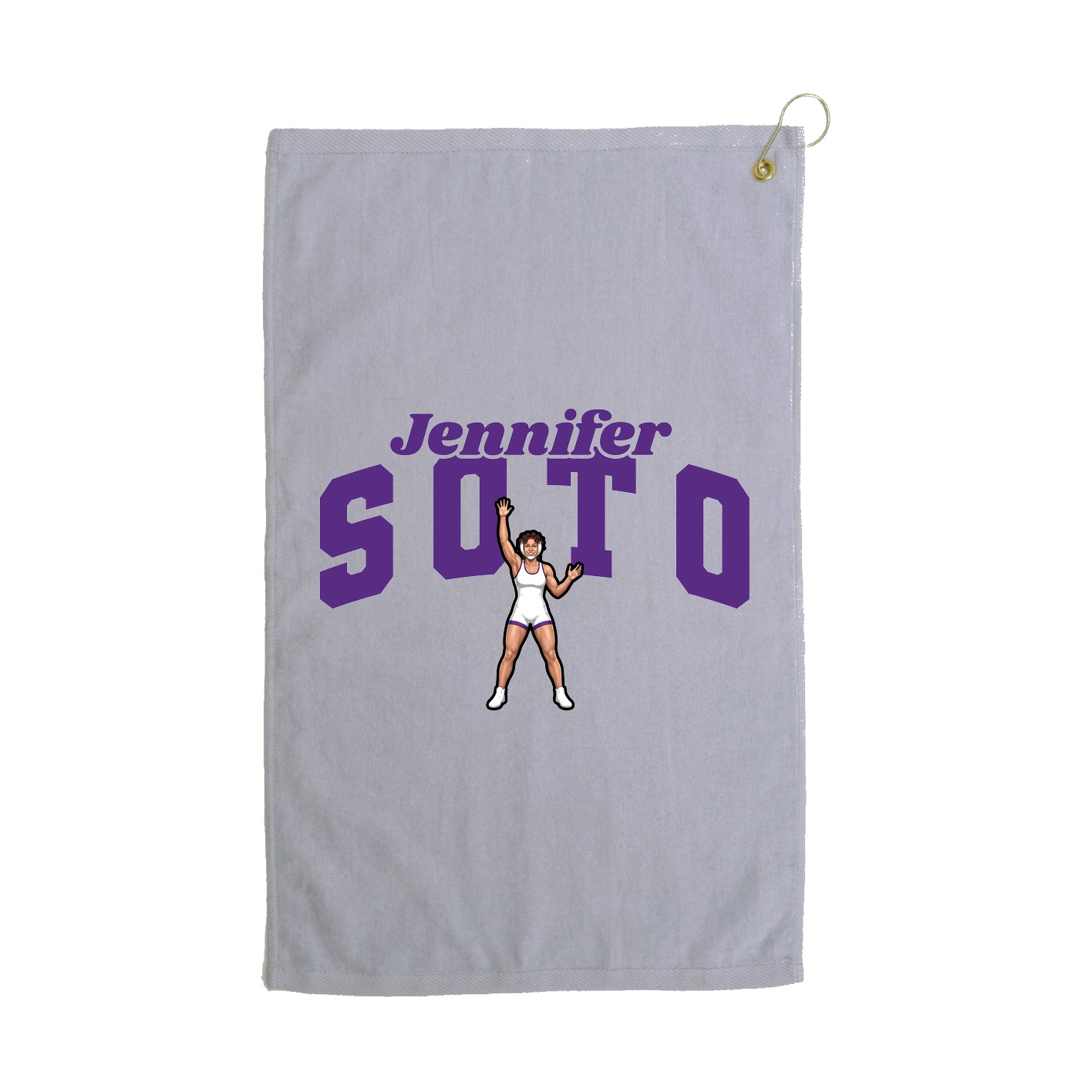 Golf Towel — Signature Arch in Grey