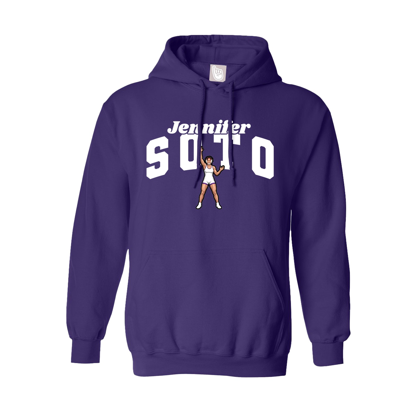 Hoodie — Signature Arch in Purple