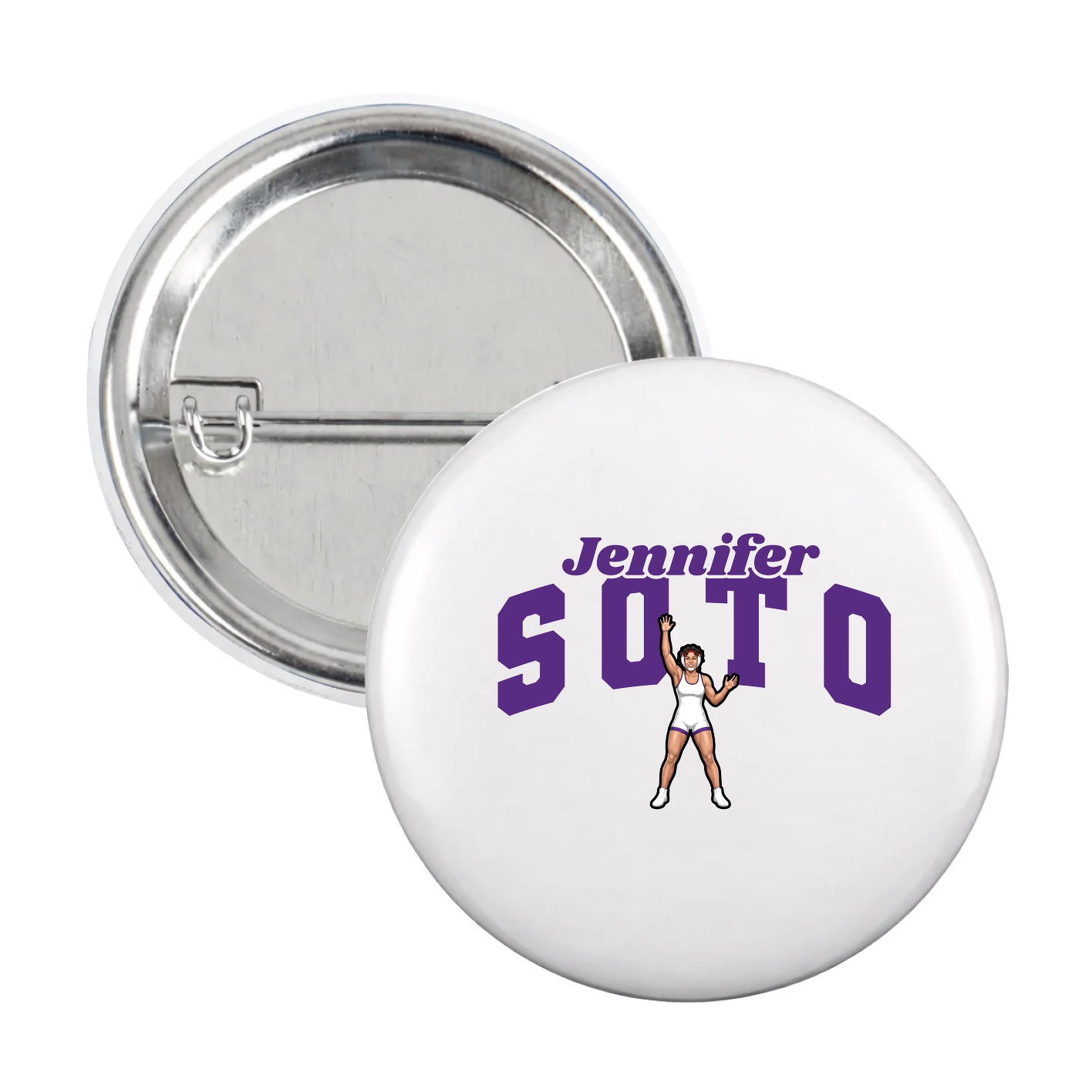 Game Day Button — Signature Arch in White