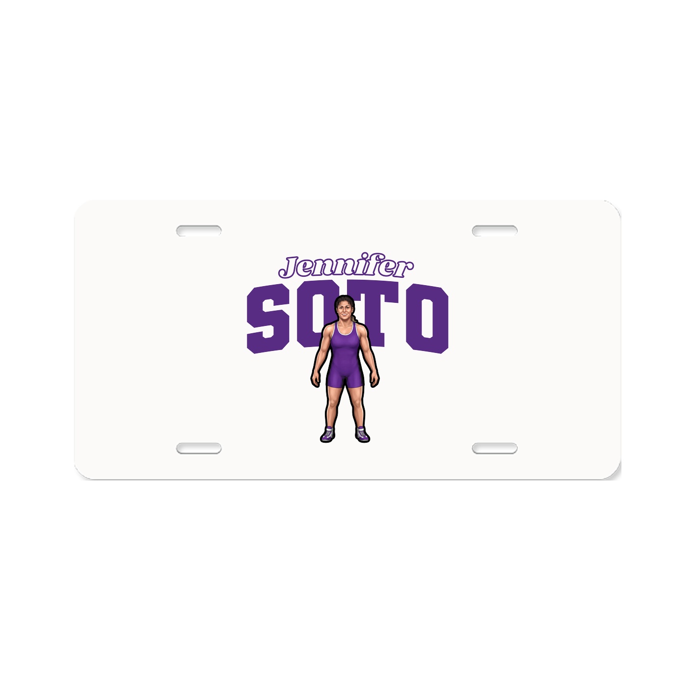 License Plate — Name Arch in Classic