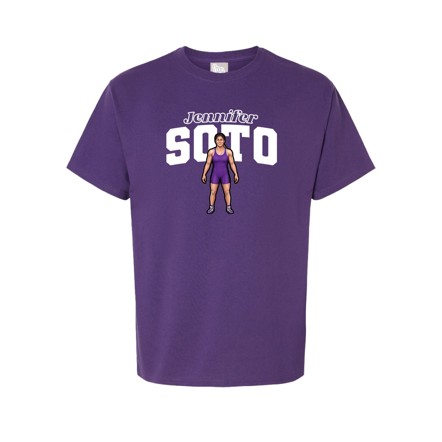 Youth Tee — Name Arch in Purple