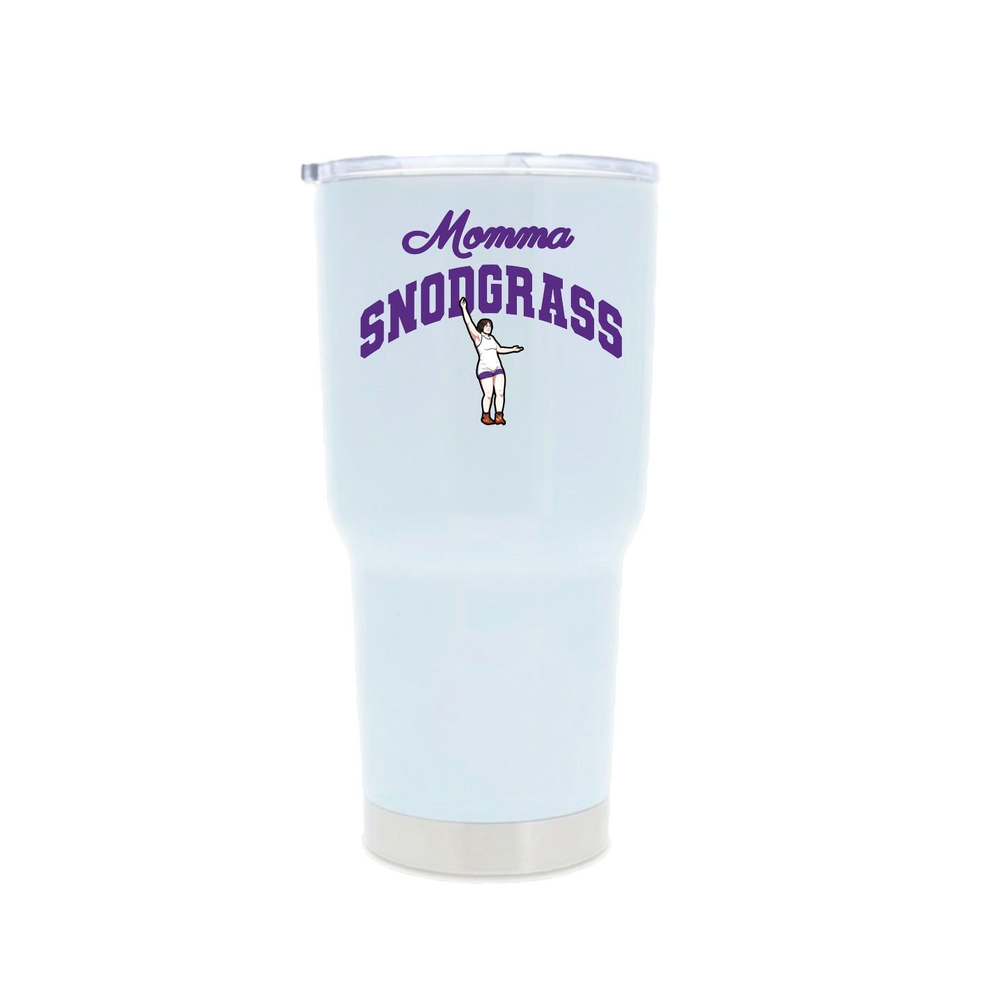 30oz Stainless Steel Tumbler — Mothers Day Arch in White