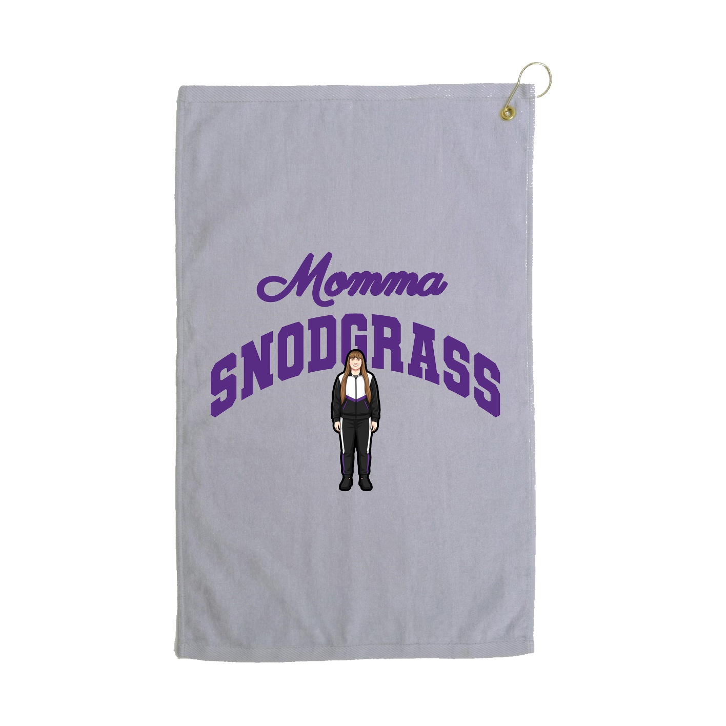 Golf Towel — Mothers Day Arch in Grey