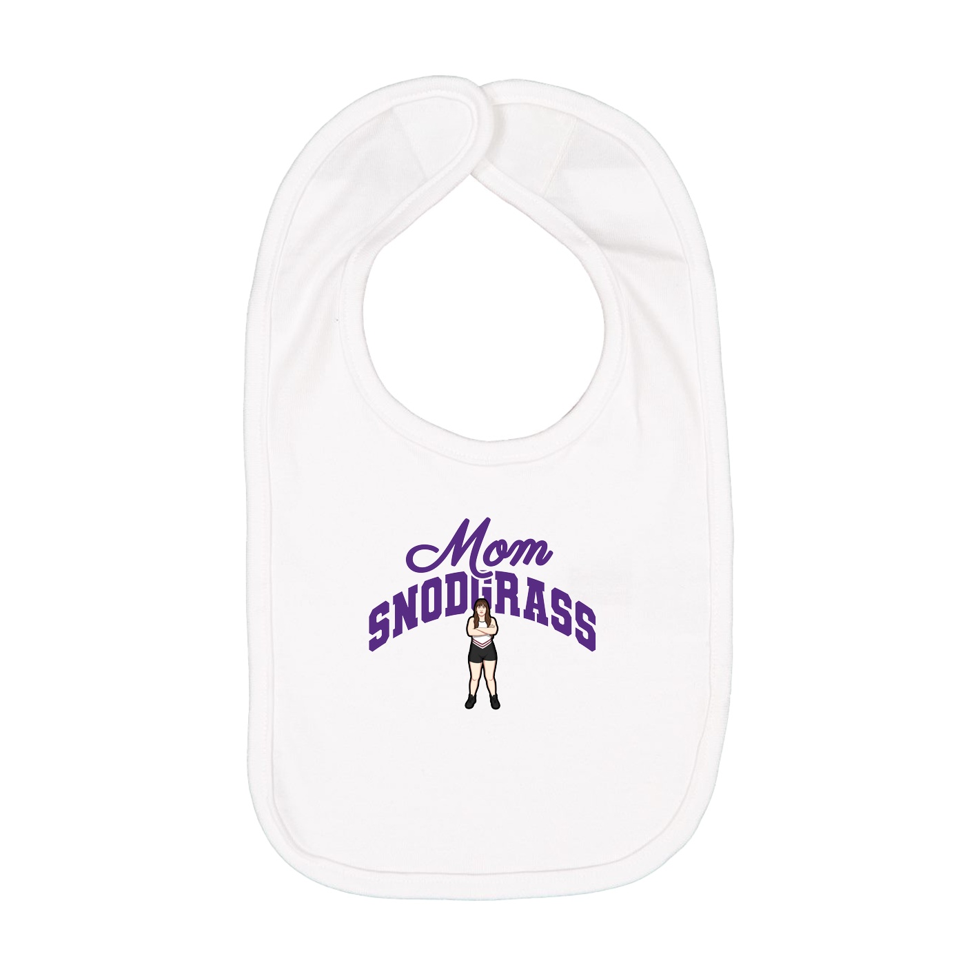 Infant Bib — Mothers Day Arch in White
