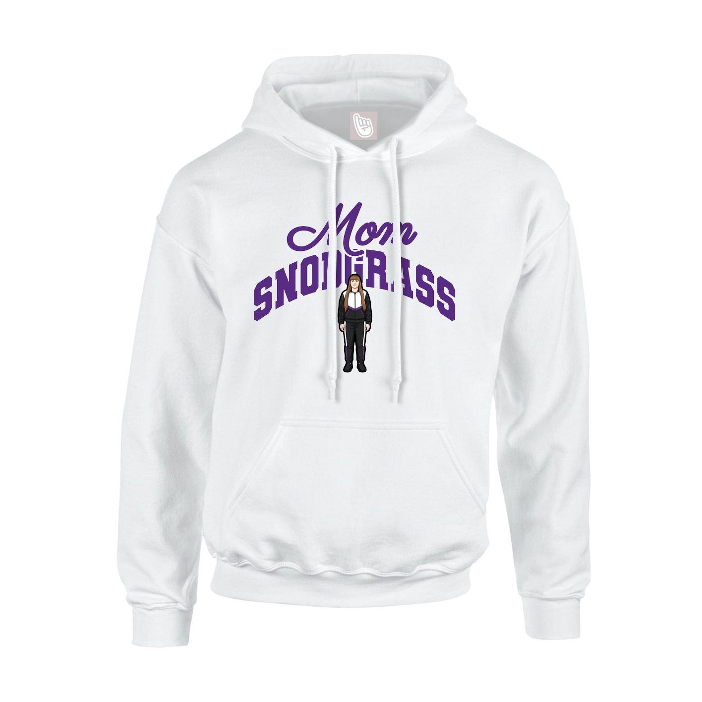 Youth Hoodie — Mothers Day Arch in White