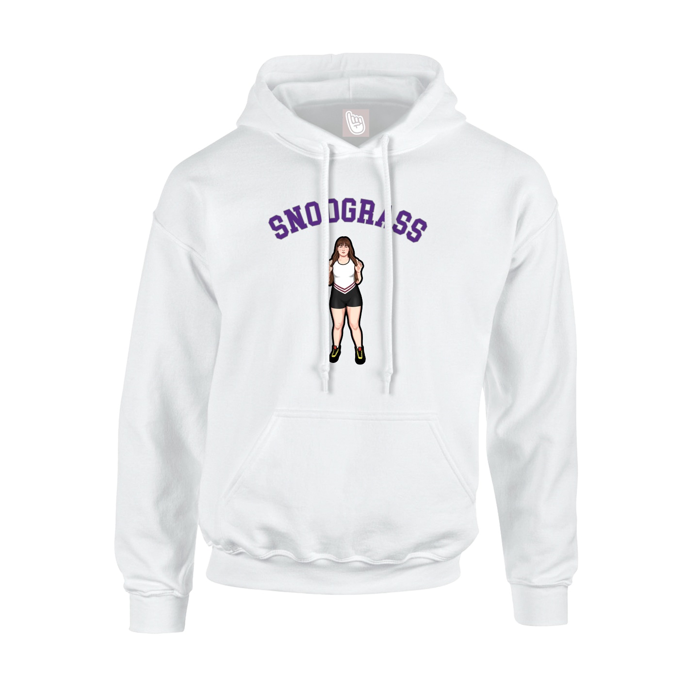 Youth Hoodie — Shirsey Arch in White