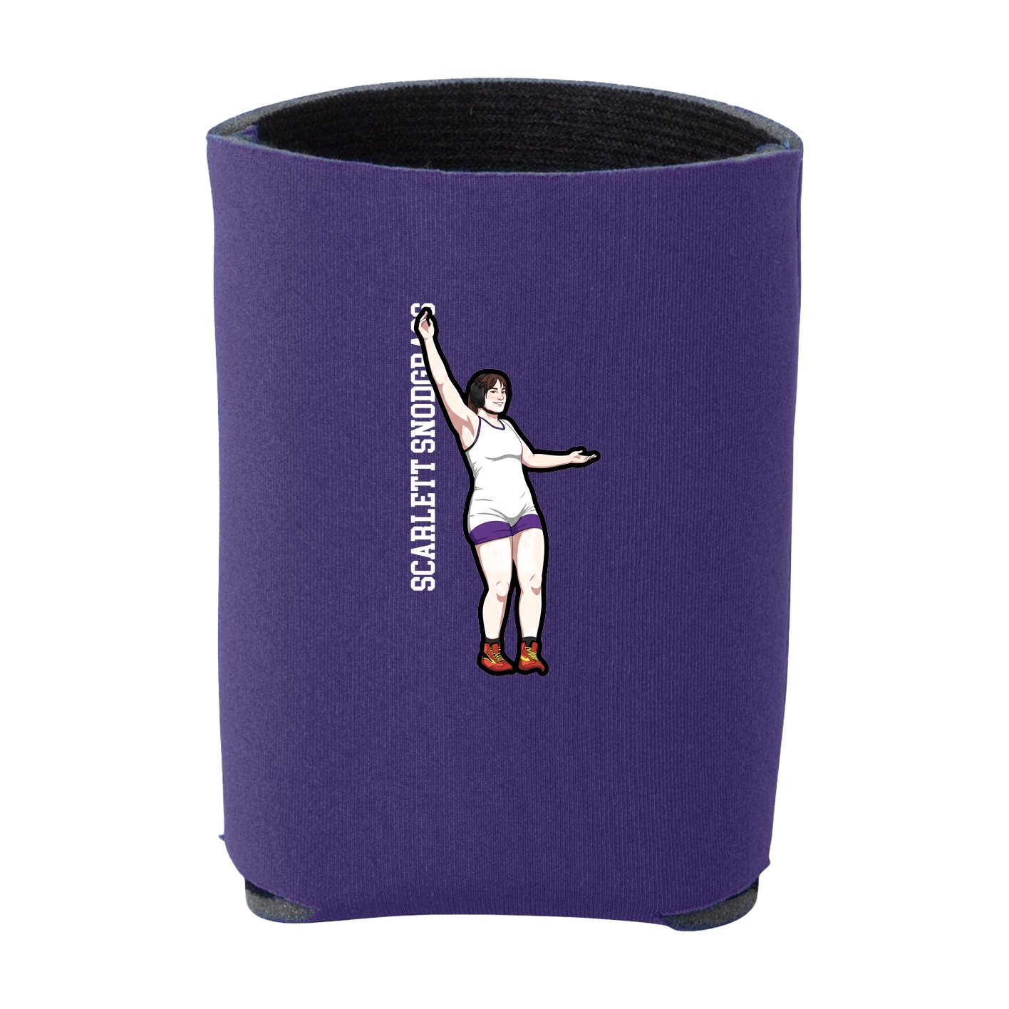 Can Holder — Name Vertical in Purple