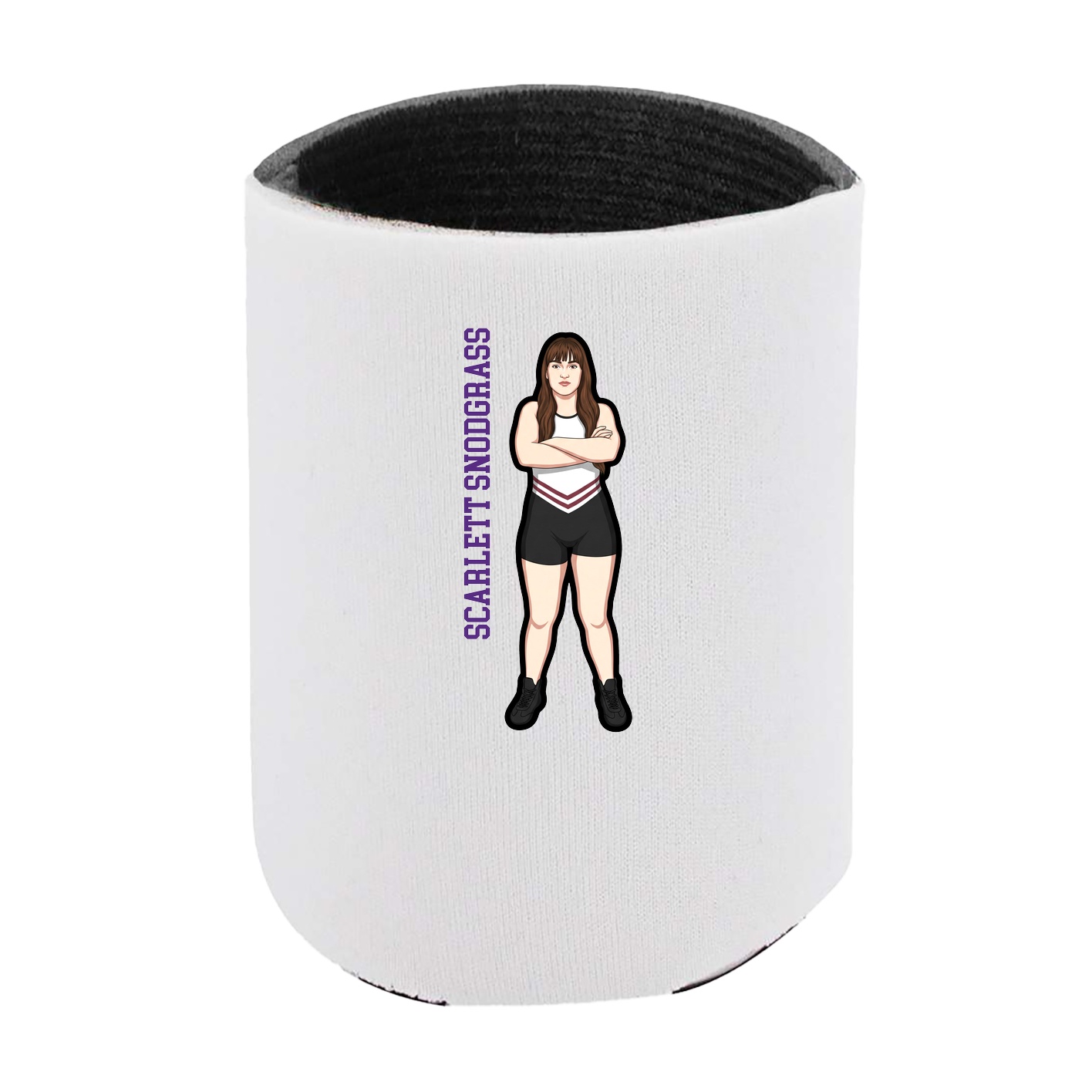 Can Holder — Name Vertical in White