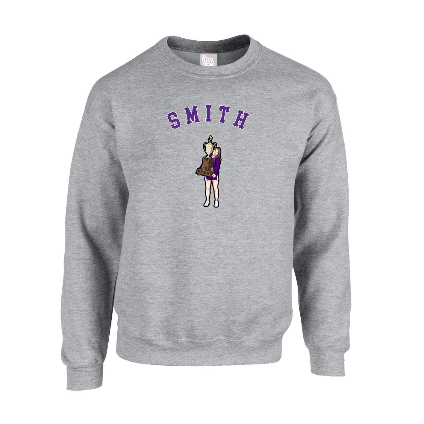 Fleece Crew — Shirsey Arch in Grey