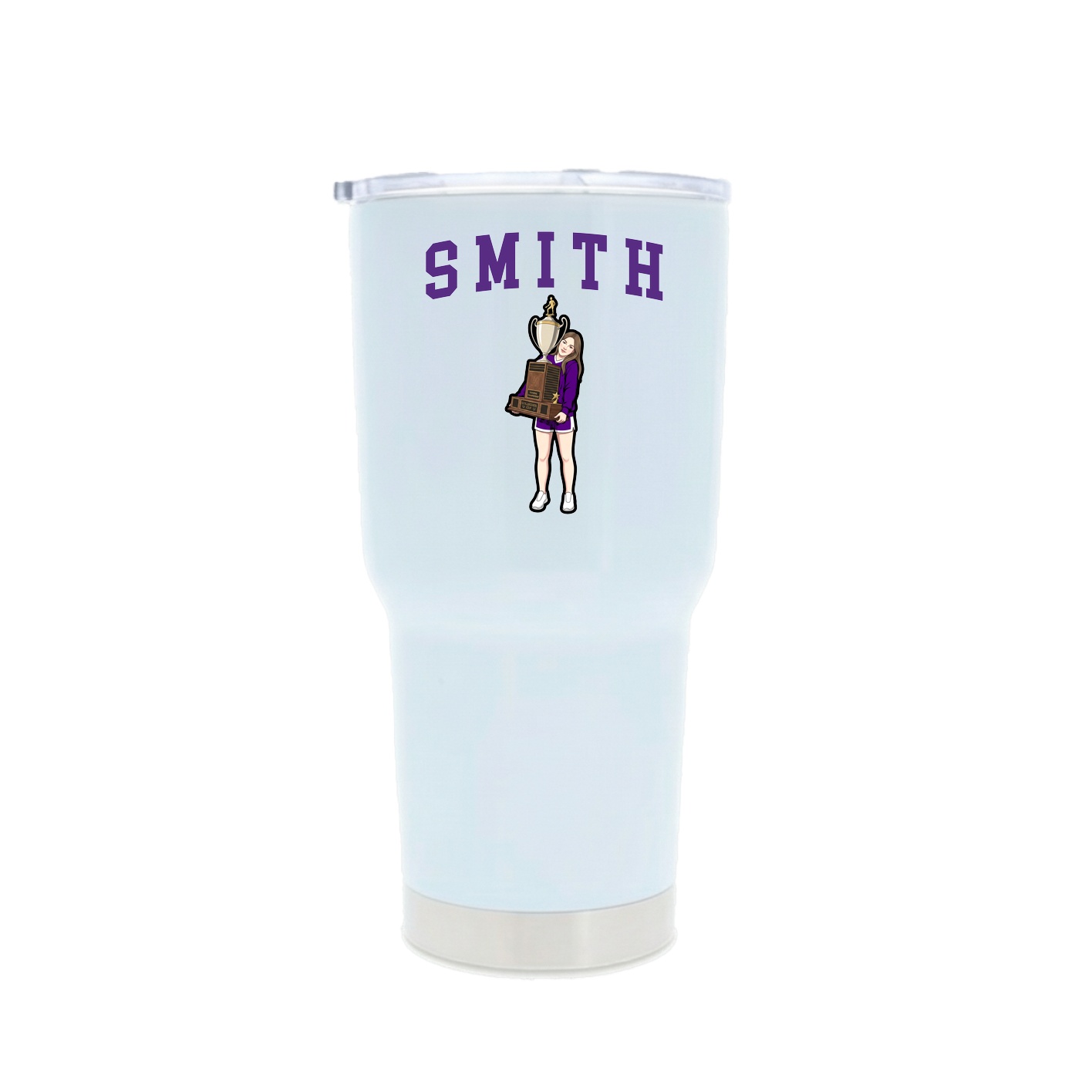 30oz Stainless Steel Tumbler — Shirsey in White