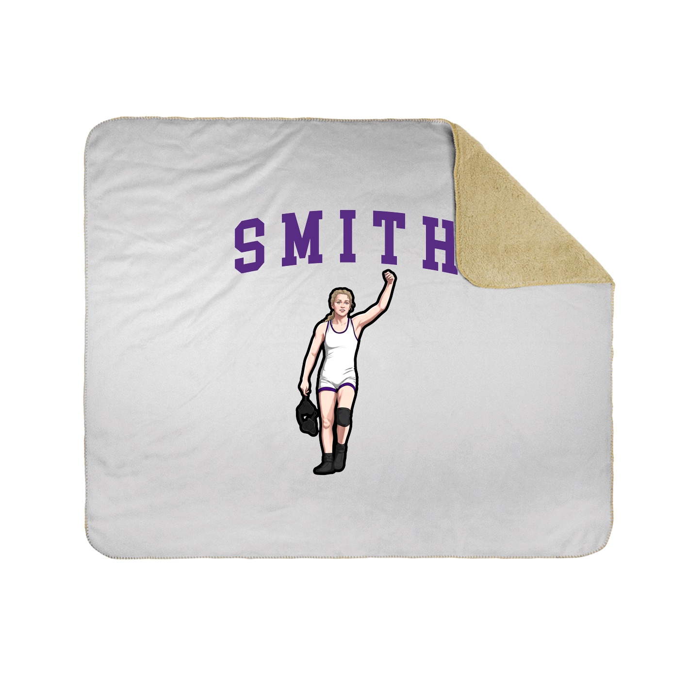 Throw Blanket — Shirsey in White