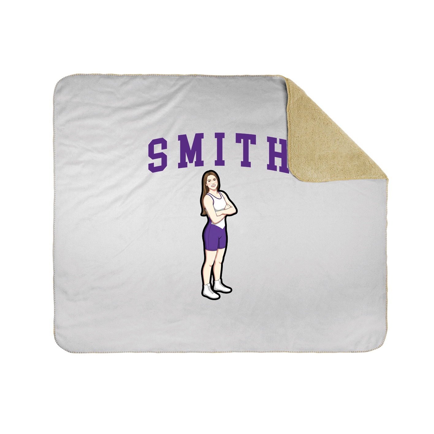 Throw Blanket — Shirsey in White