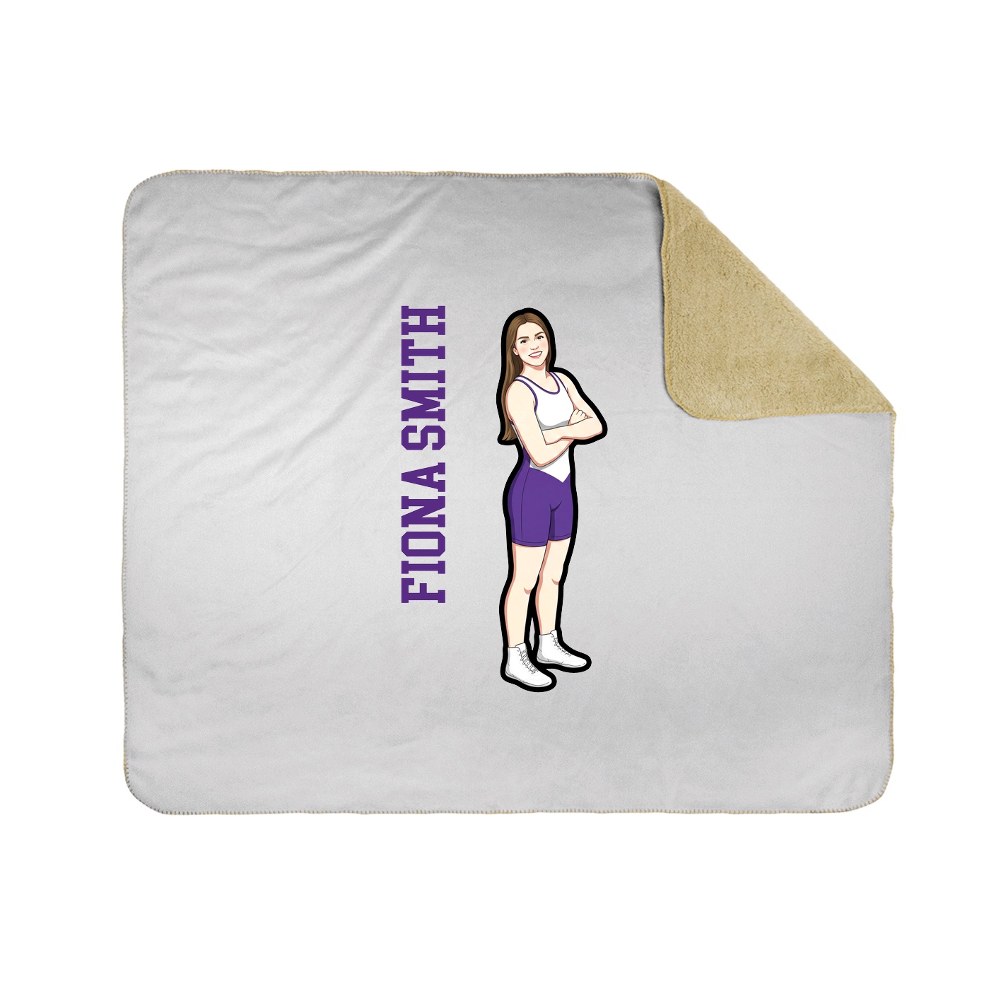 50x60 Sherpa Lined Throw Blanket
