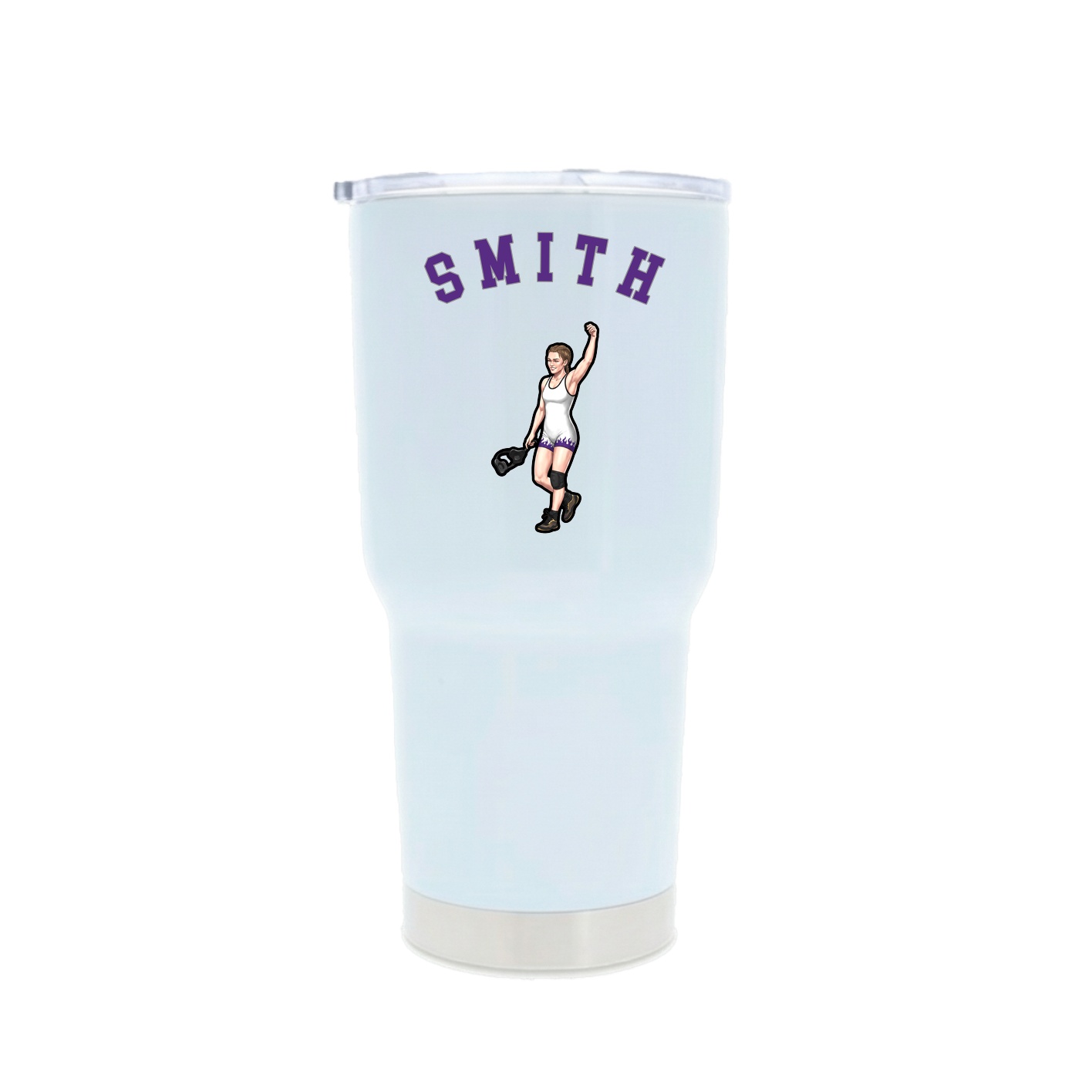 30oz Stainless Steel Tumbler — Shirsey Arch in White