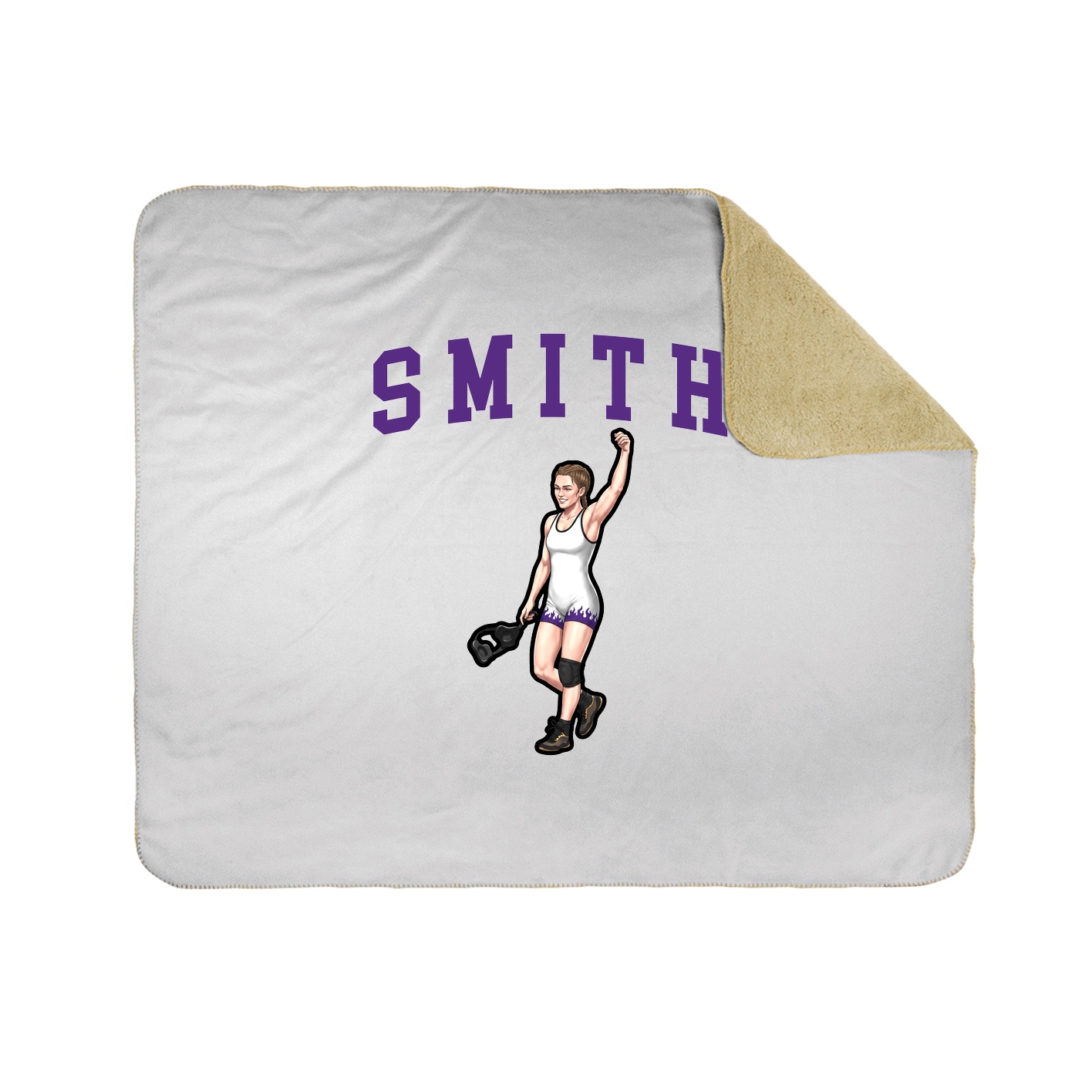 Throw Blanket — Shirsey in White