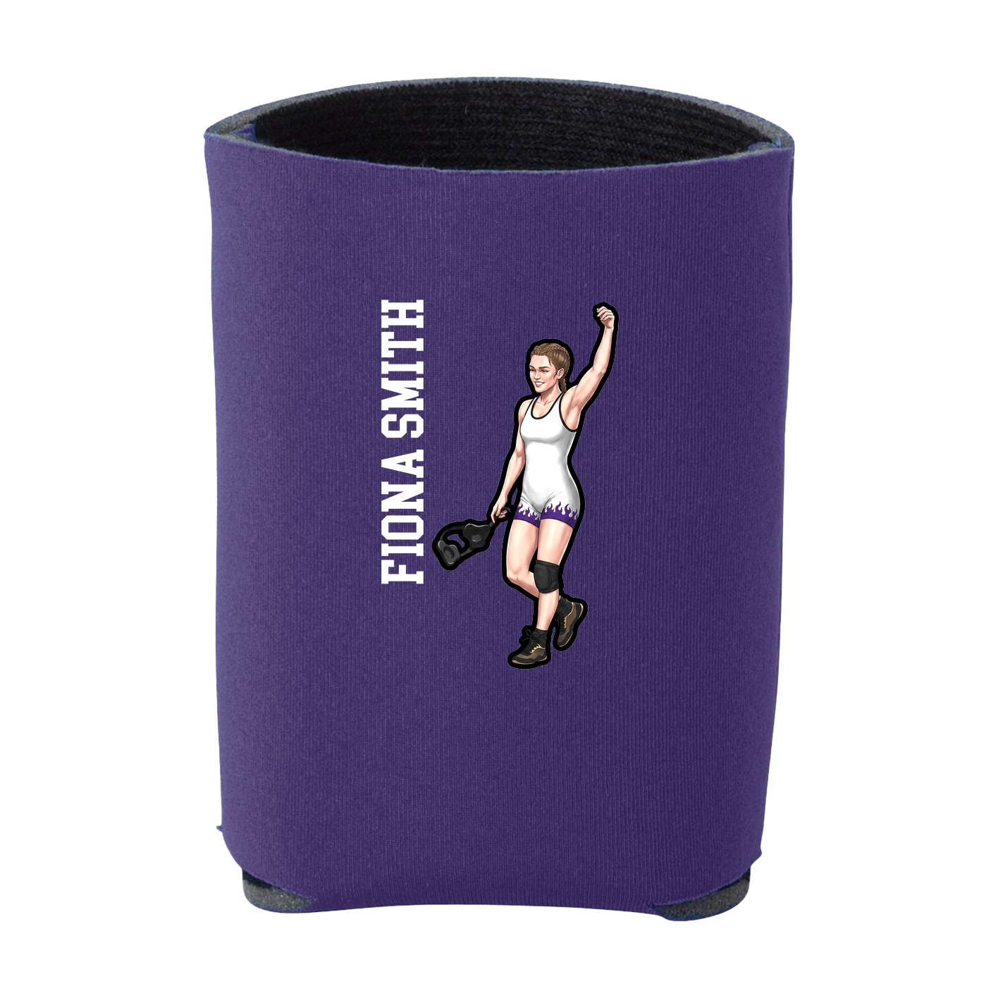 Can Holder — Name Vertical in Purple
