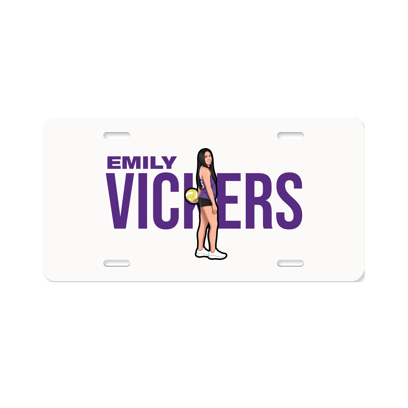 License Plate — Player Name in Classic