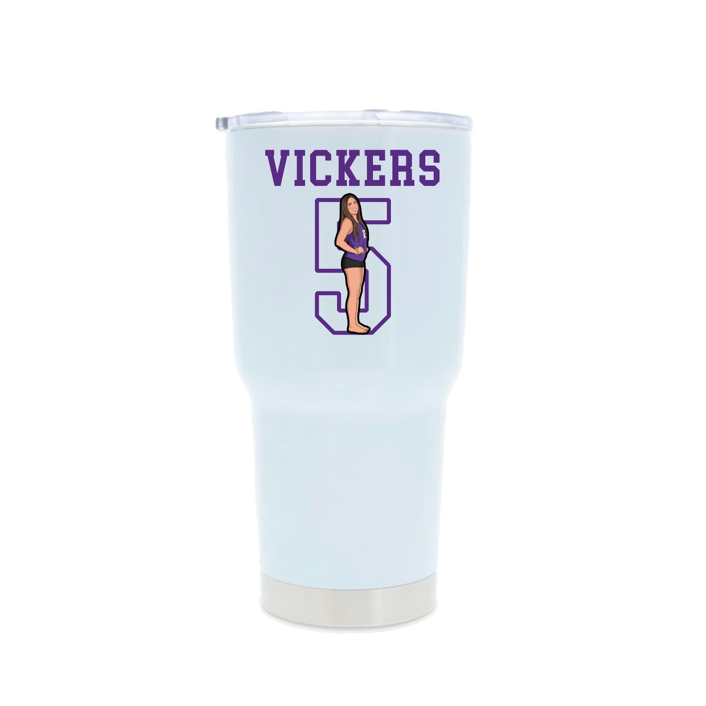 30oz Stainless Steel Tumbler — Shirsey in White