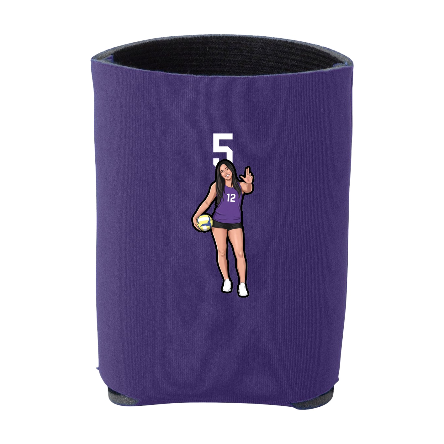 Can Holder — Number Top in Purple