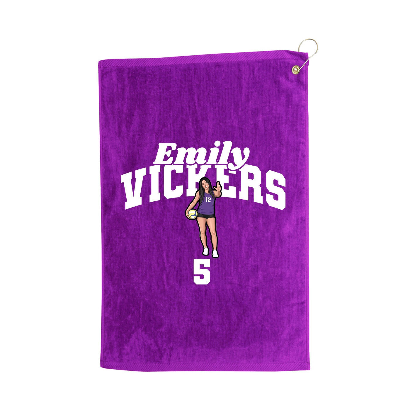 Golf Towel — Signature Arch in Purple