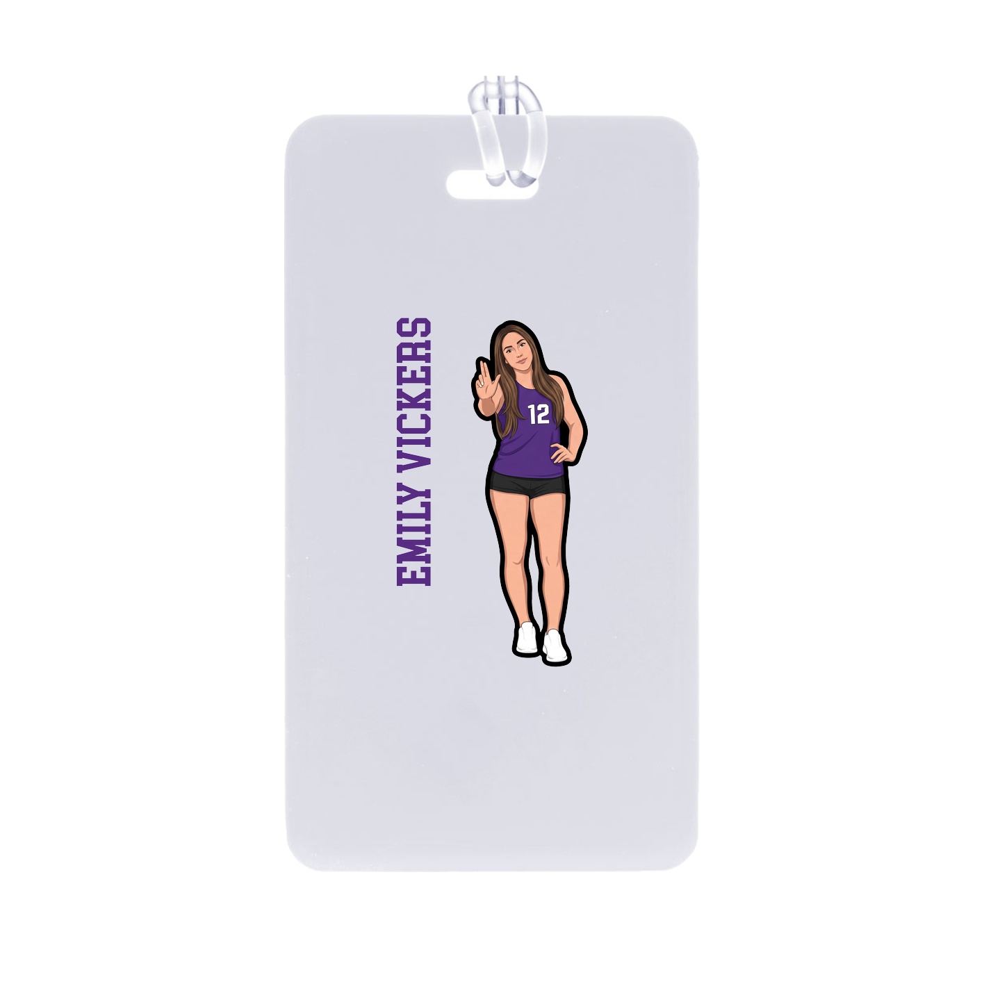Bag Tag — Name Vertical in Classic