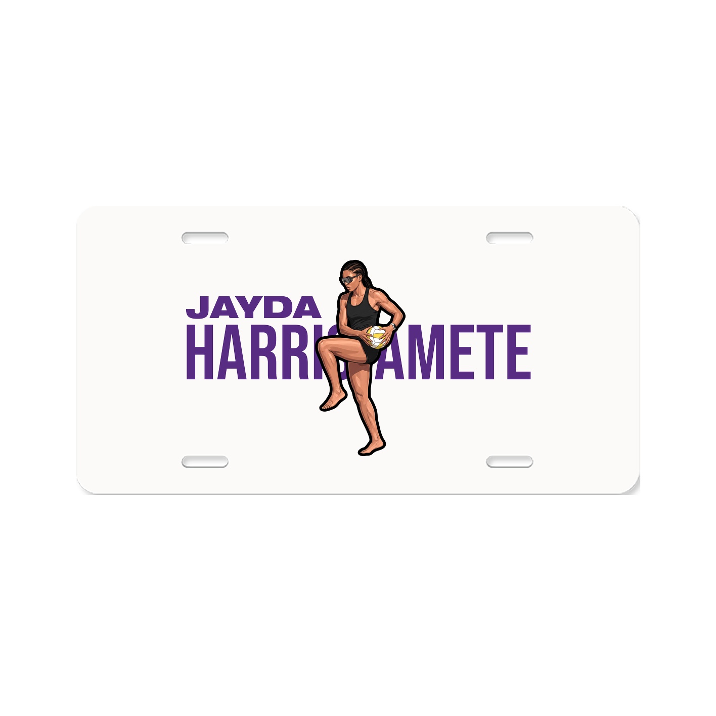 License Plate — Player Name in Classic