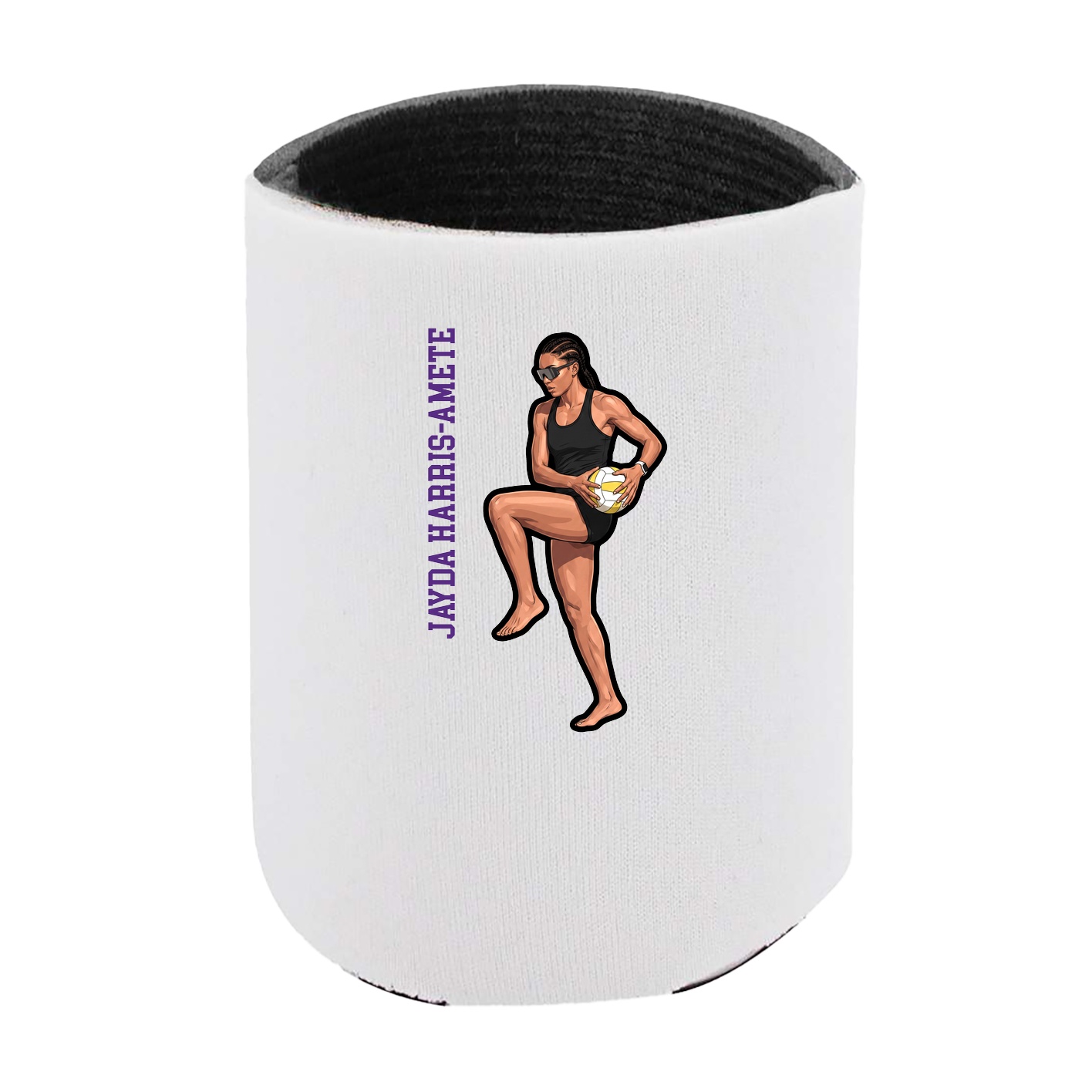 Can Holder — Name Vertical in White