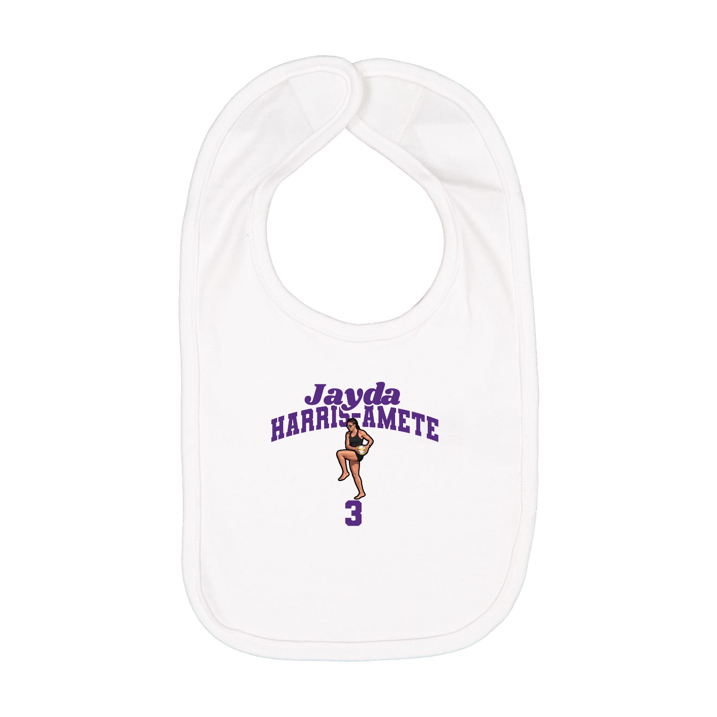 Infant Bib — Signature Arch in White