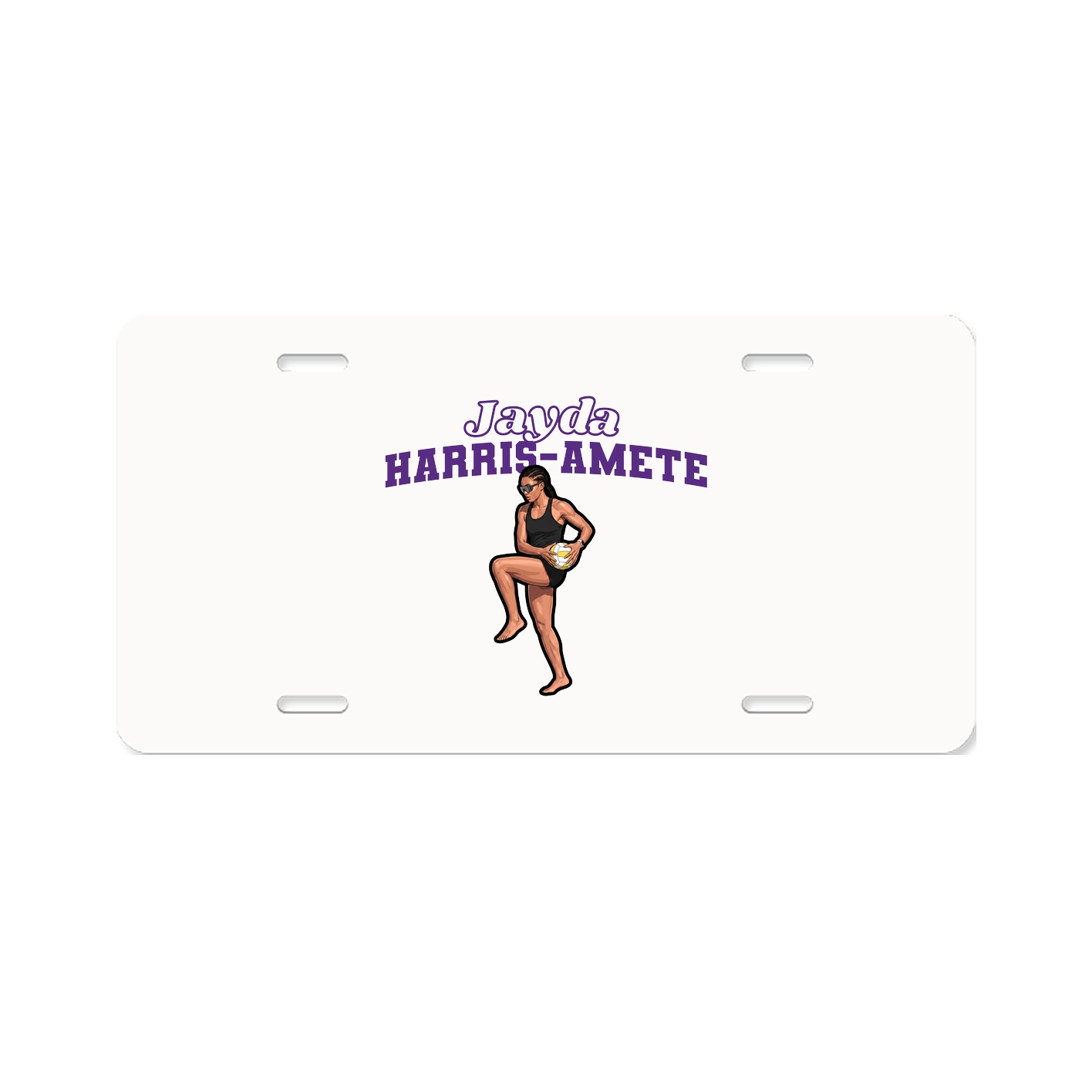 License Plate — Name Arch in Classic