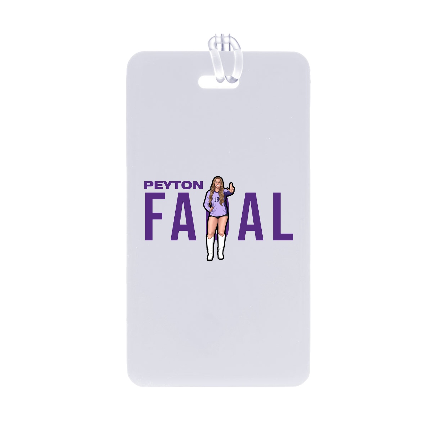 Bag Tag — Player Name in Classic