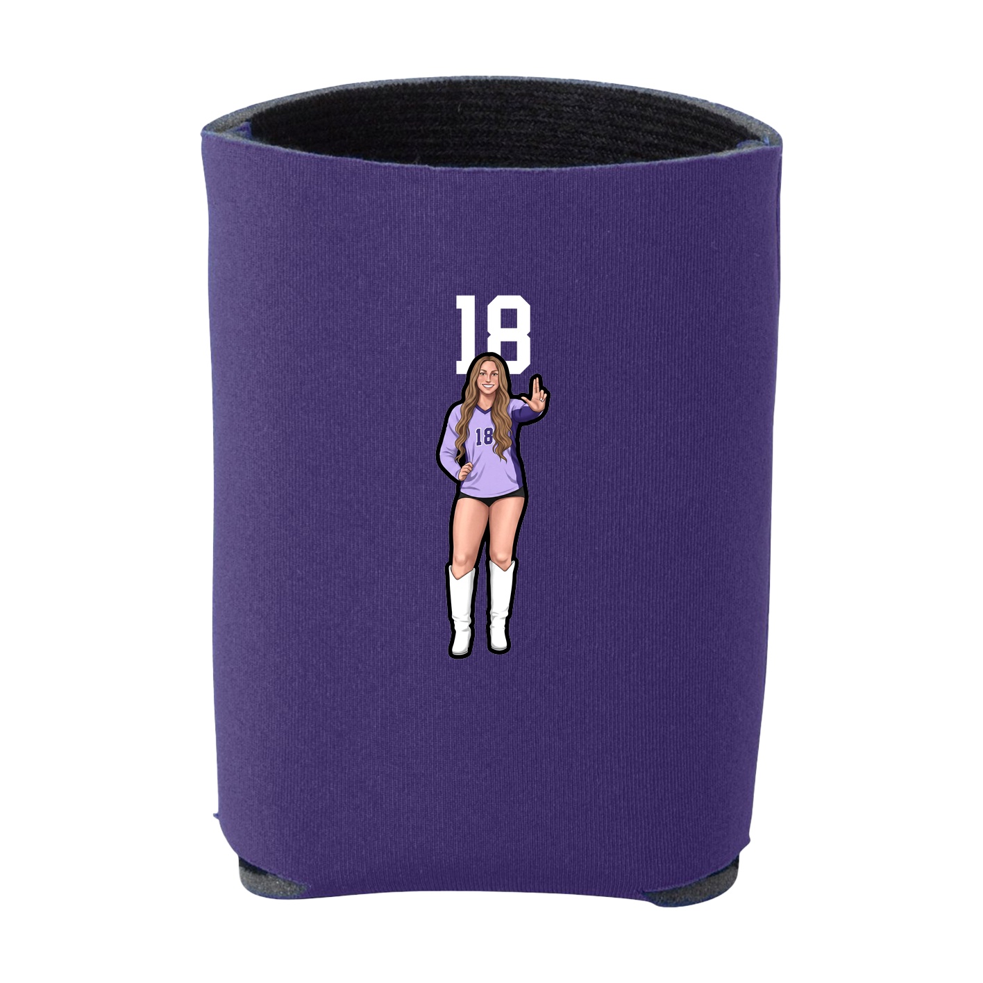 Can Holder — Number Top in Purple