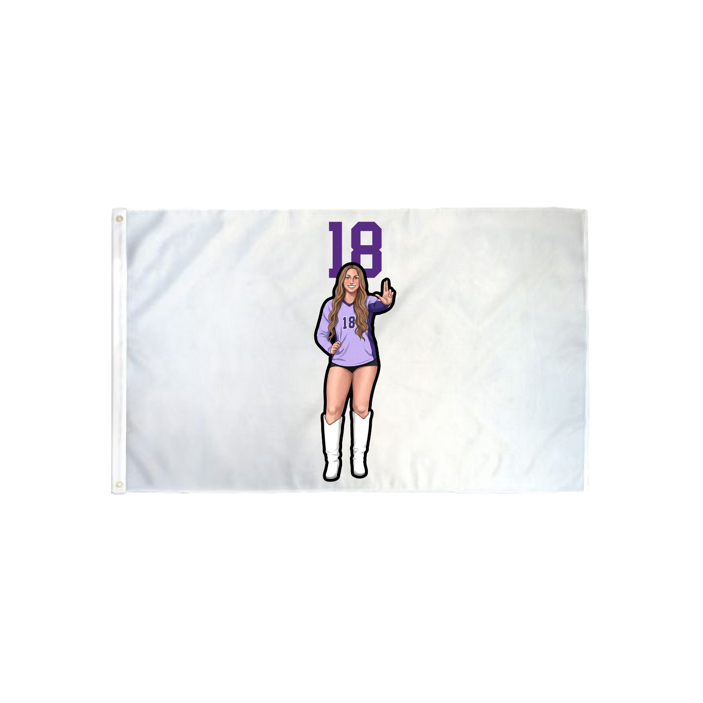 3x5 Flag — Number Top in Classic